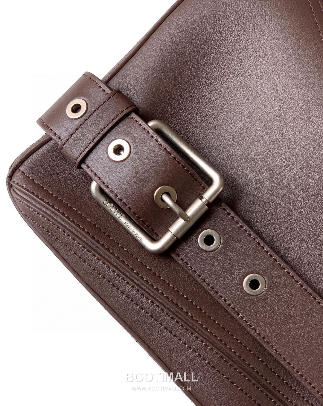 Loewe Puzzle Biker Large Shiny Calfskin Black Handbag 로에베 퍼즐 바이커 라지 652566115 샤이니 카프스킨 블랙 핸드백 33cm 14