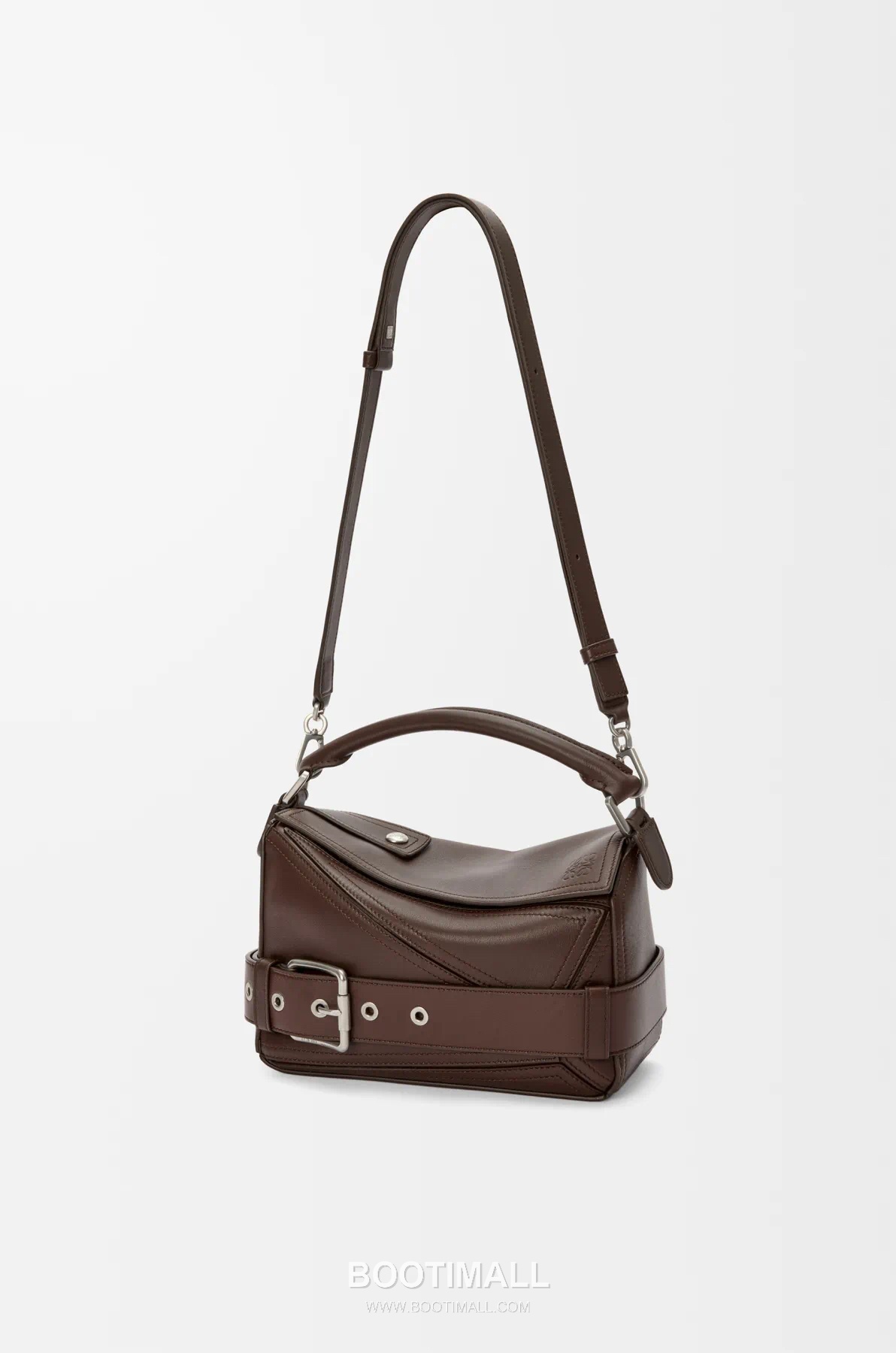 LOEWE Puzzle Biker Small Bag 052517100 로에베 퍼즐 바이커 스몰 토트백 글로시 카프스킨 24cm 2