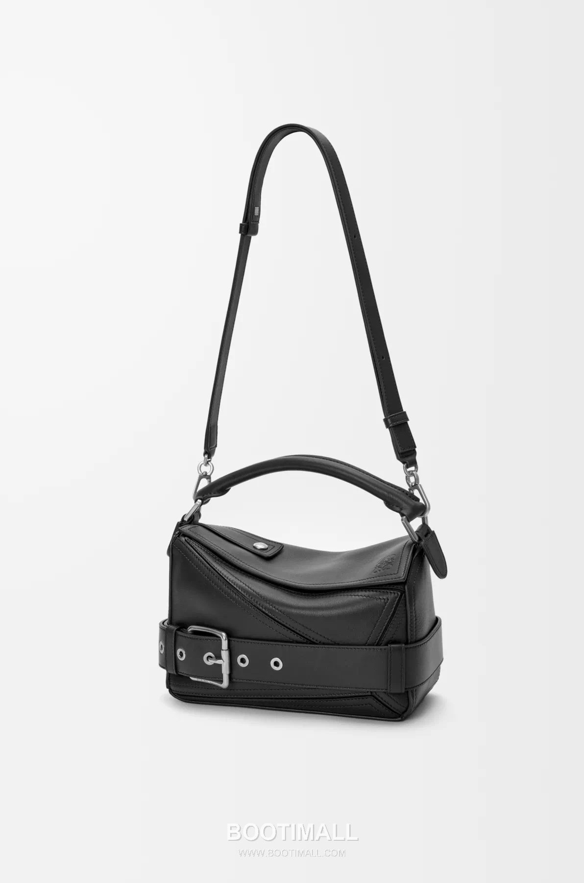 Loewe Puzzle Biker Small Glossy Calfskin Handbag 로에베 퍼즐 바이커 스몰 052517100 글로시 카프스킨 핸드백 24cm 16