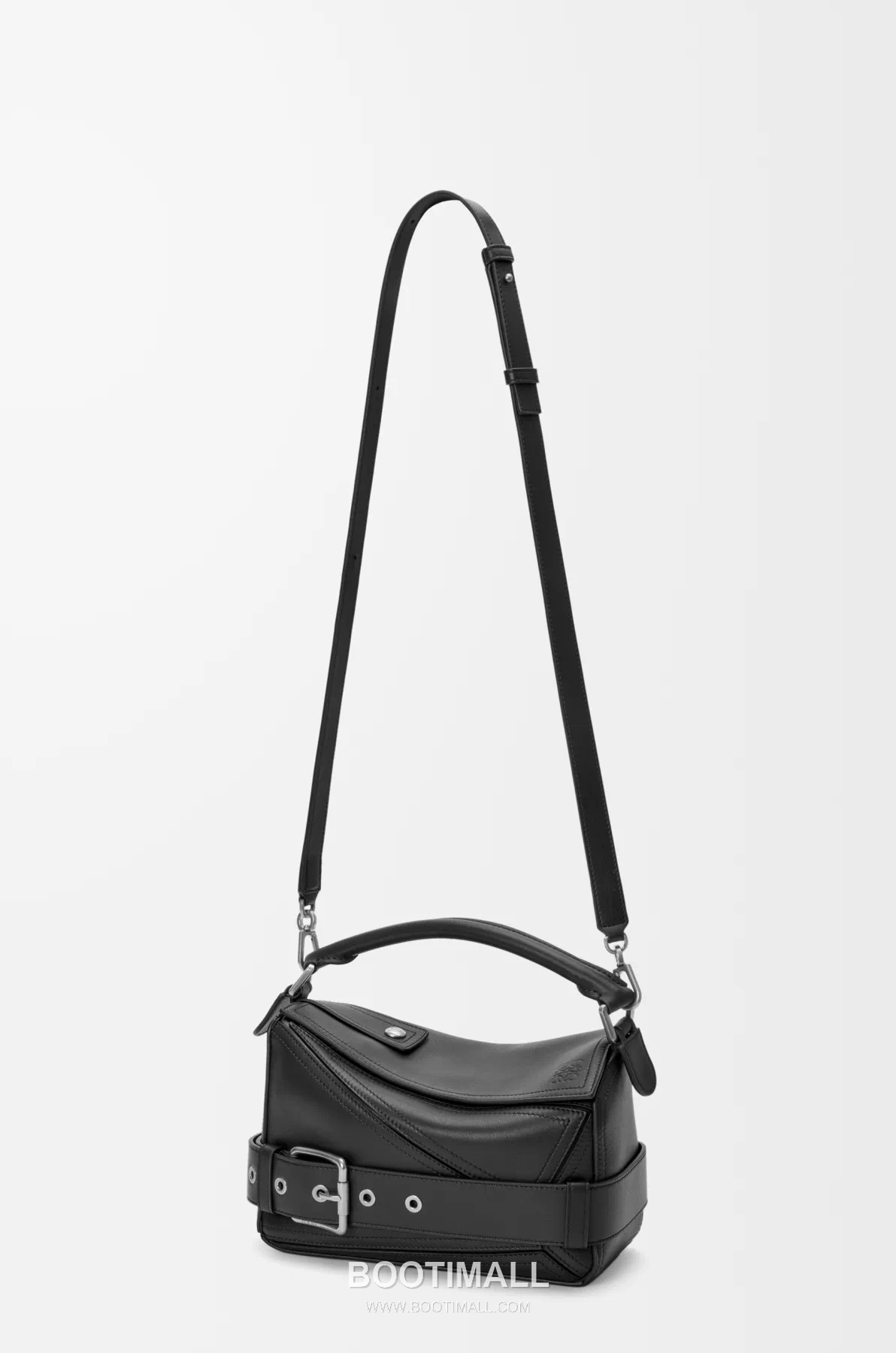 Loewe Puzzle Biker Small Glossy Calfskin Handbag 로에베 퍼즐 바이커 스몰 052517100 글로시 카프스킨 핸드백 24cm 20