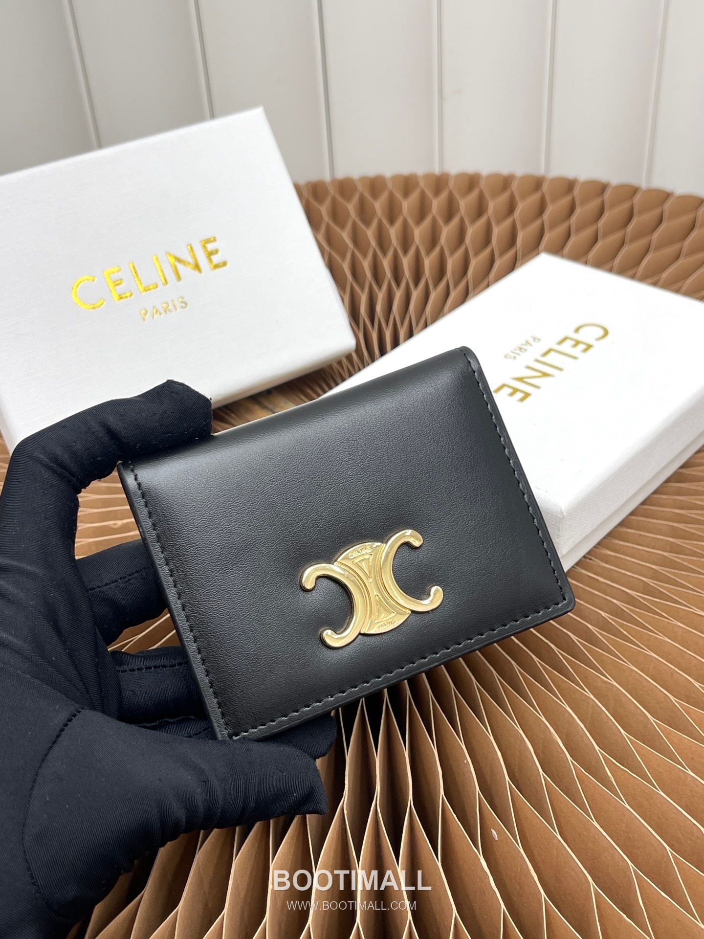 Celine Triomphe Bi-Fold Card Holder 셀린느 트리옹프 더블 폴드 카드홀더 10cm 2