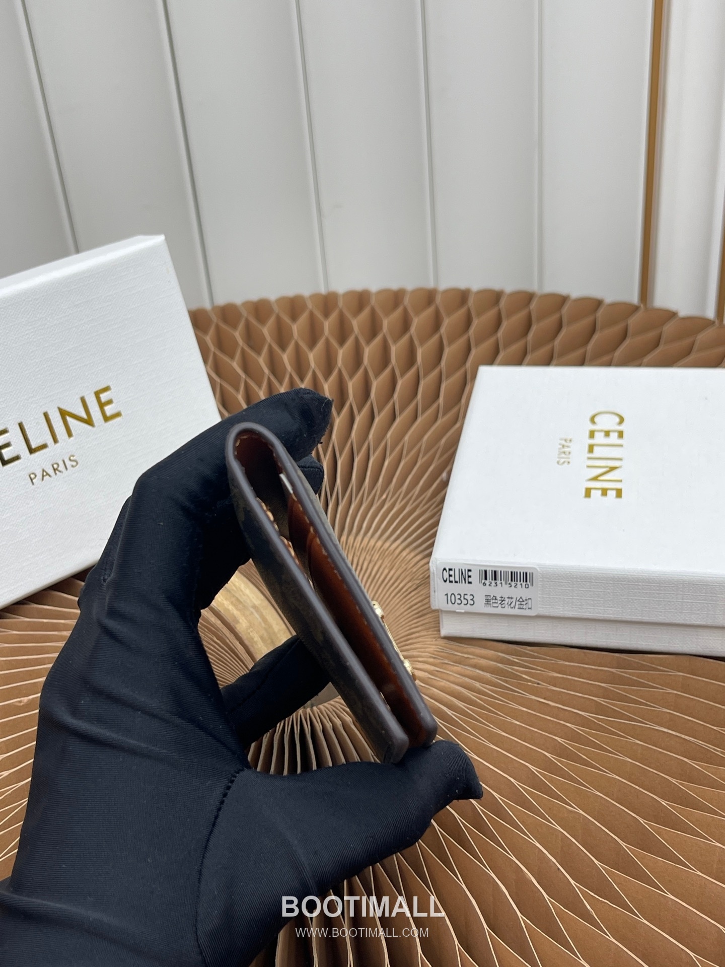 Celine Triomphe Bi-Fold Card Holder 셀린느 트리옹프 더블 폴드 카드홀더 10cm 5