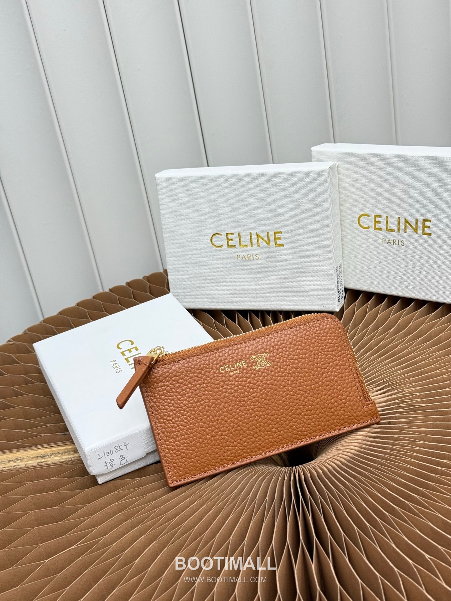 Celine Triomphe Long Zipped Card Holder 셀린느 트리옹프 롱 지퍼 카드홀더 L100854 13.5cm 1