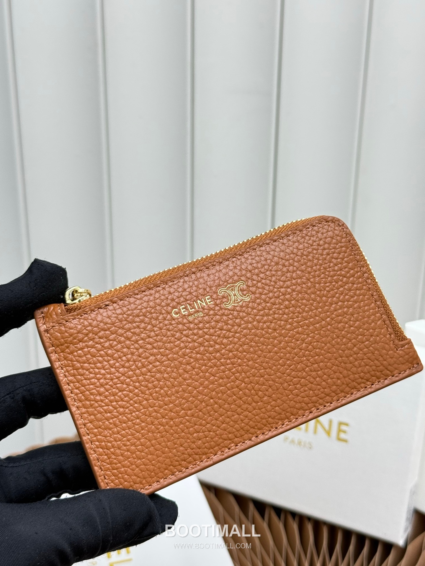 Celine Triomphe Long Zipped Card Holder 셀린느 트리옹프 롱 지퍼 카드홀더 L100854 13.5cm 2