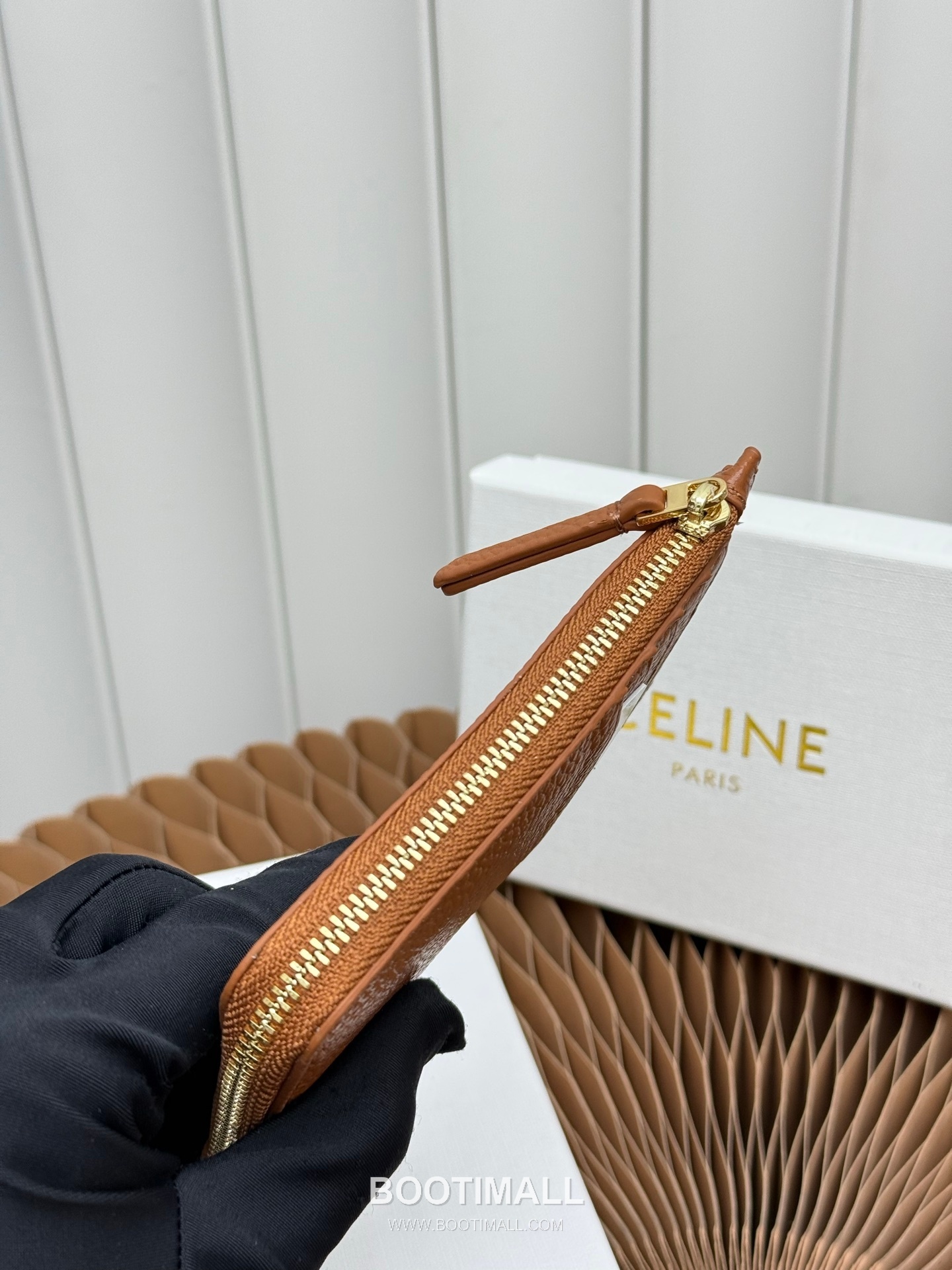 Celine Triomphe Long Zipped Card Holder 셀린느 트리옹프 롱 지퍼 카드홀더 L100854 13.5cm 5
