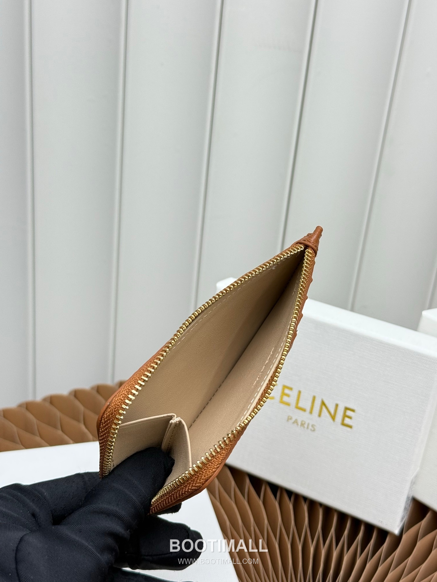 Celine Triomphe Long Zipped Card Holder 셀린느 트리옹프 롱 지퍼 카드홀더 L100854 13.5cm 6