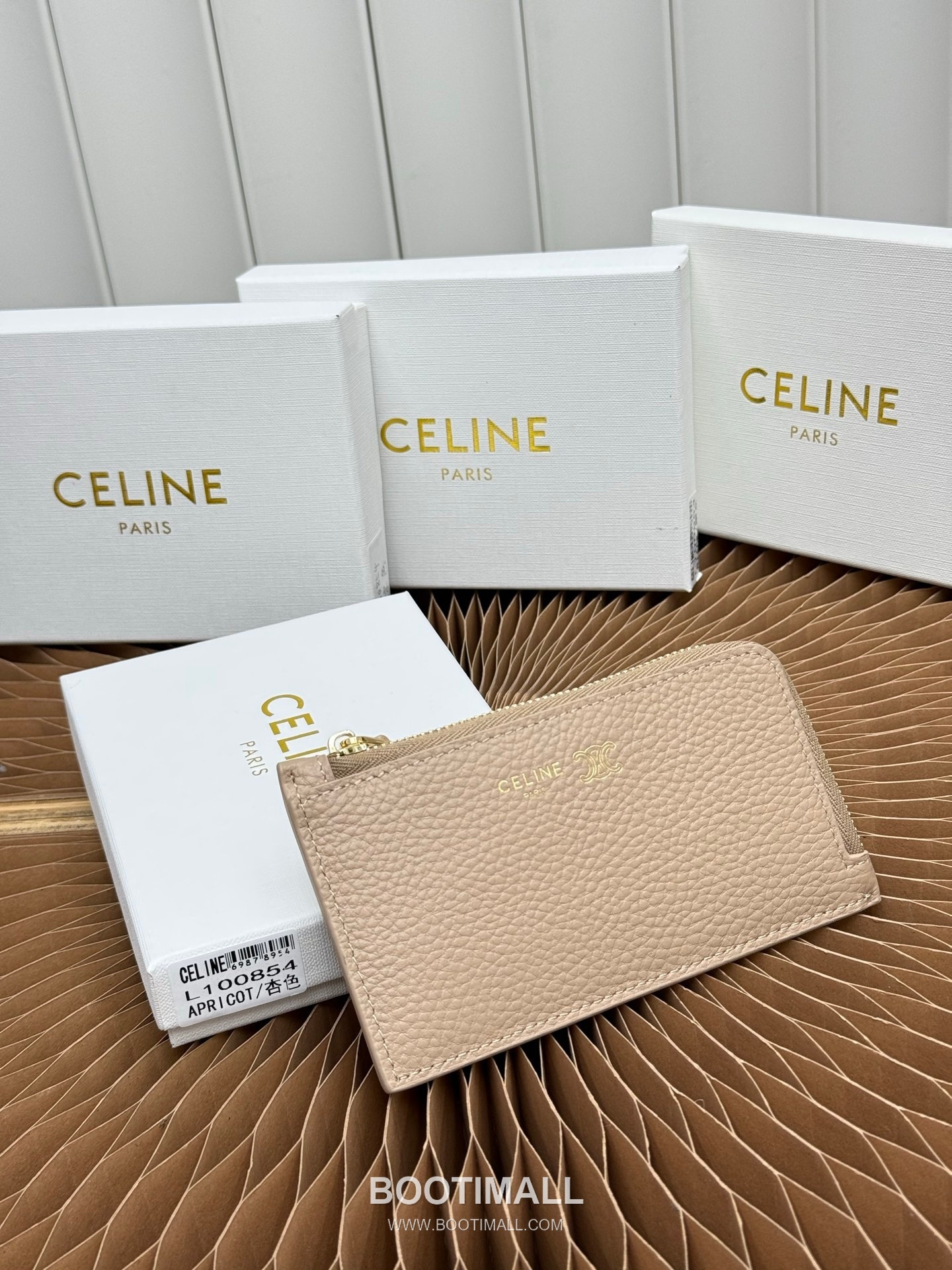 Celine Triomphe Long Zipped Card Holder 셀린느 트리옹프 롱 지퍼 카드홀더 L100854 13.5cm 1