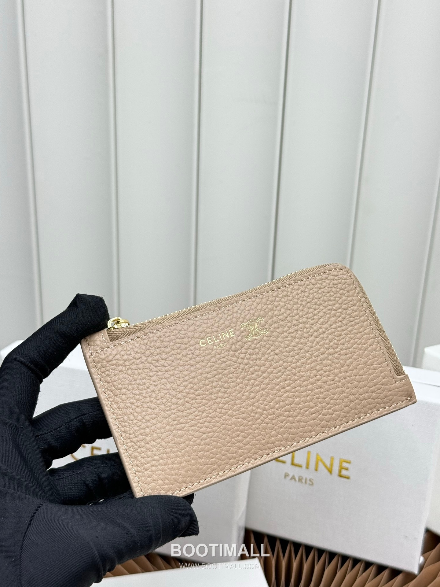 Celine Triomphe Long Zipped Card Holder 셀린느 트리옹프 롱 지퍼 카드홀더 L100854 13.5cm 2