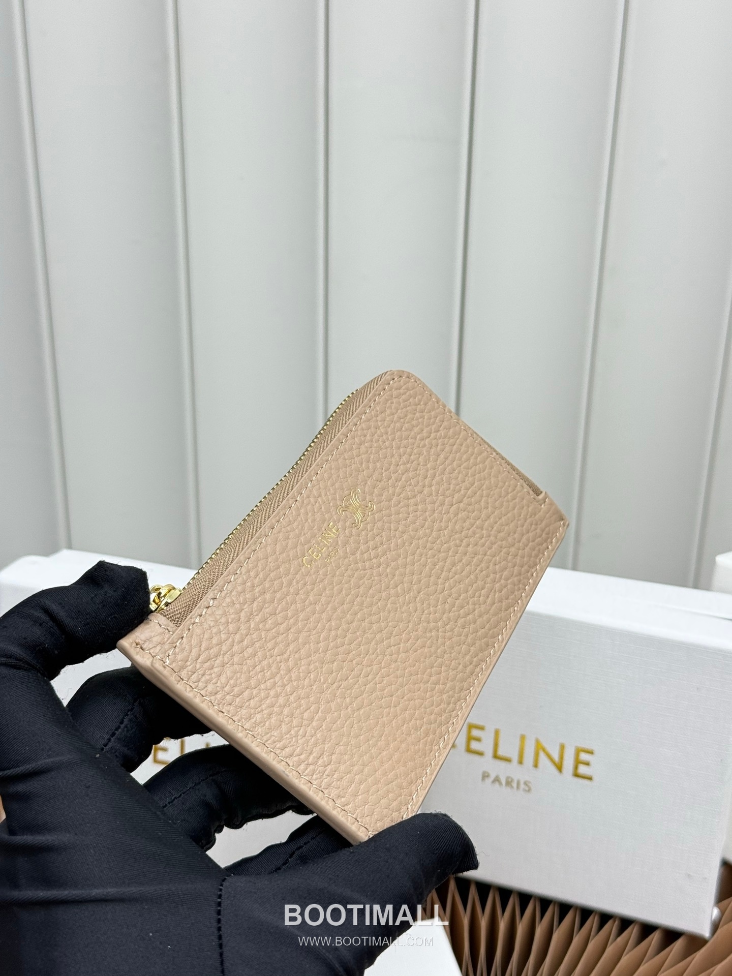 Celine Triomphe Long Zipped Card Holder 셀린느 트리옹프 롱 지퍼 카드홀더 L100854 13.5cm 3