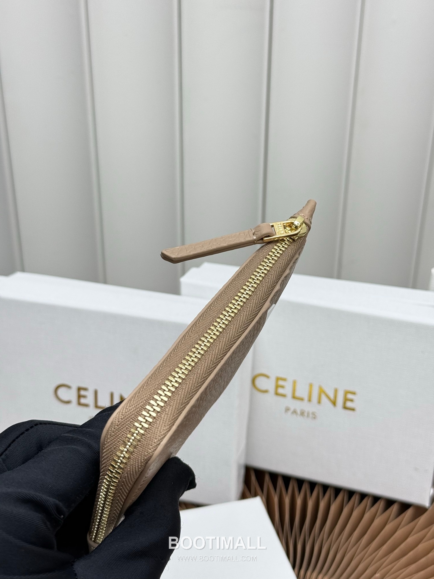 Celine Triomphe Long Zipped Card Holder 셀린느 트리옹프 롱 지퍼 카드홀더 L100854 13.5cm 5