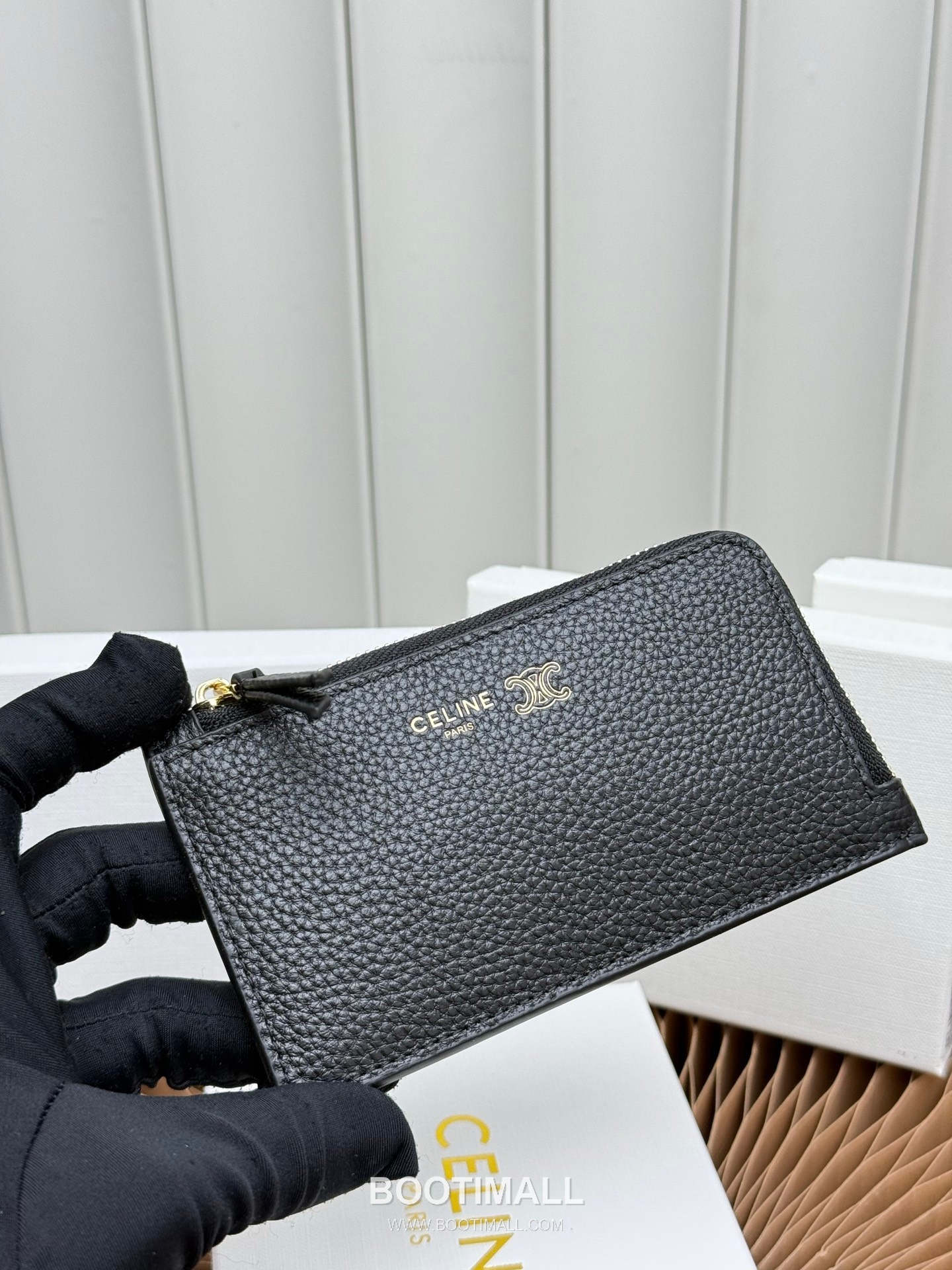 Celine Triomphe Long Zipped Card Holder 셀린느 트리옹프 롱 지퍼 카드홀더 L100854 13.5cm 2