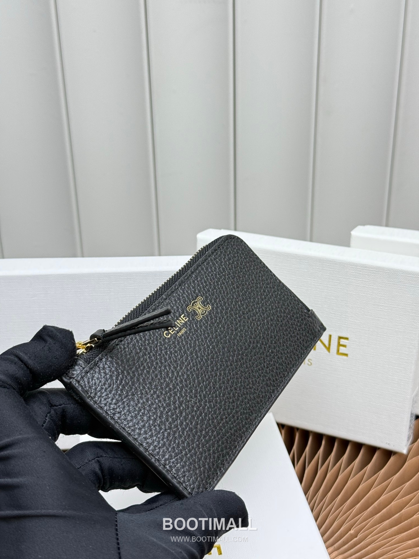 Celine Triomphe Long Zipped Card Holder 셀린느 트리옹프 롱 지퍼 카드홀더 L100854 13.5cm 3