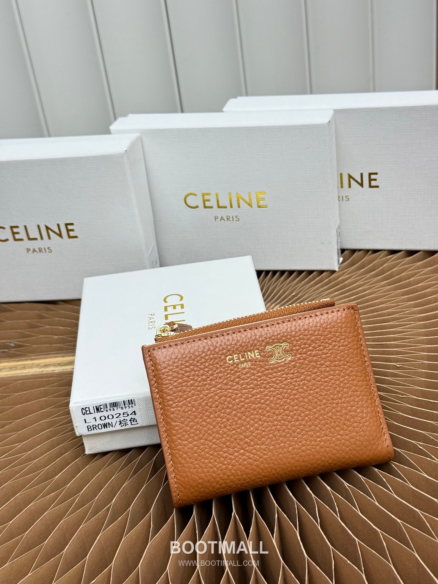 Celine Triomphe Small Wallet 셀린느 트리옹프 스몰 반지갑 L100254 10.5cm 1