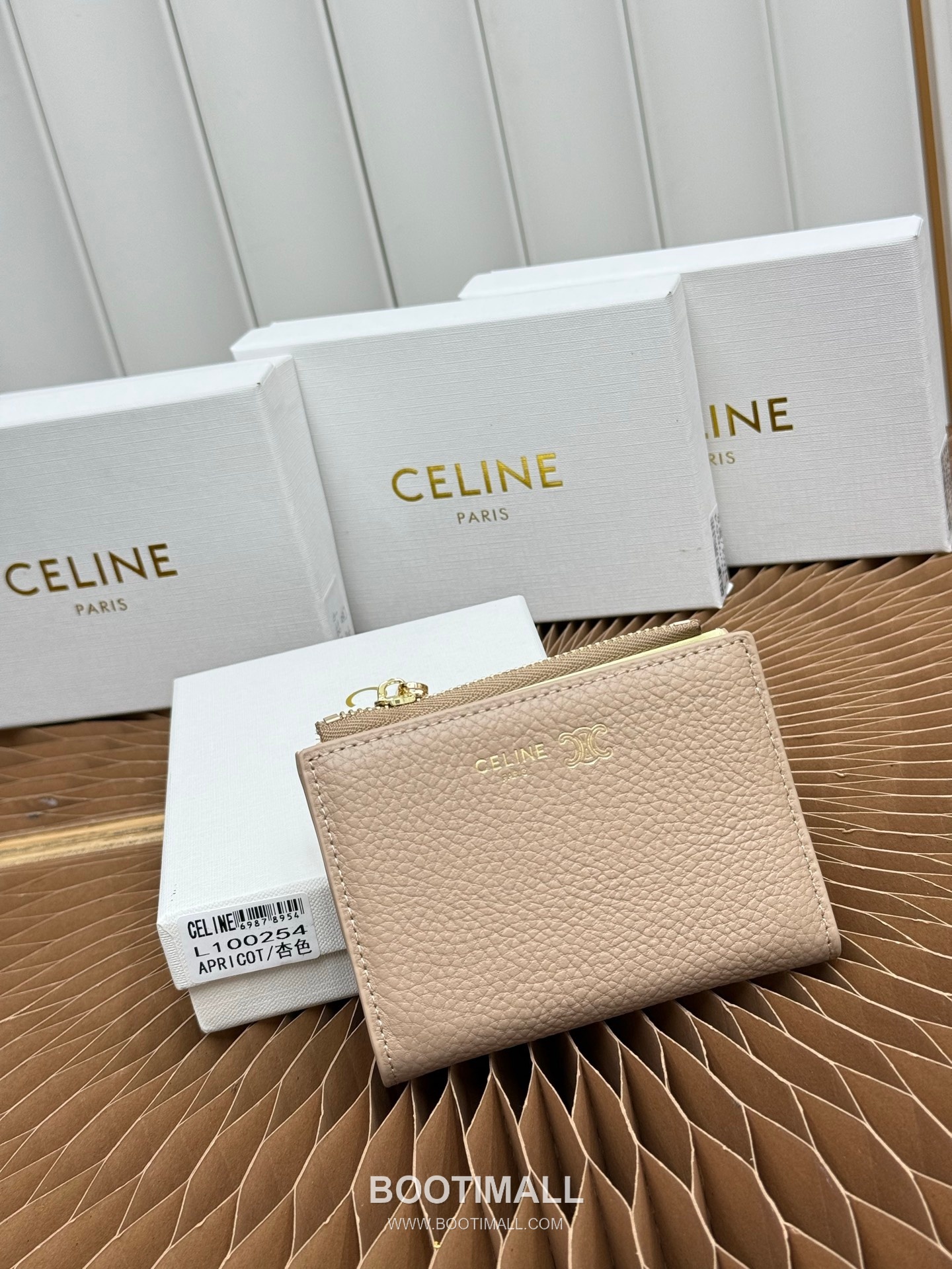 Celine Triomphe Small Wallet 셀린느 트리옹프 스몰 반지갑 L100254 10.5cm 1