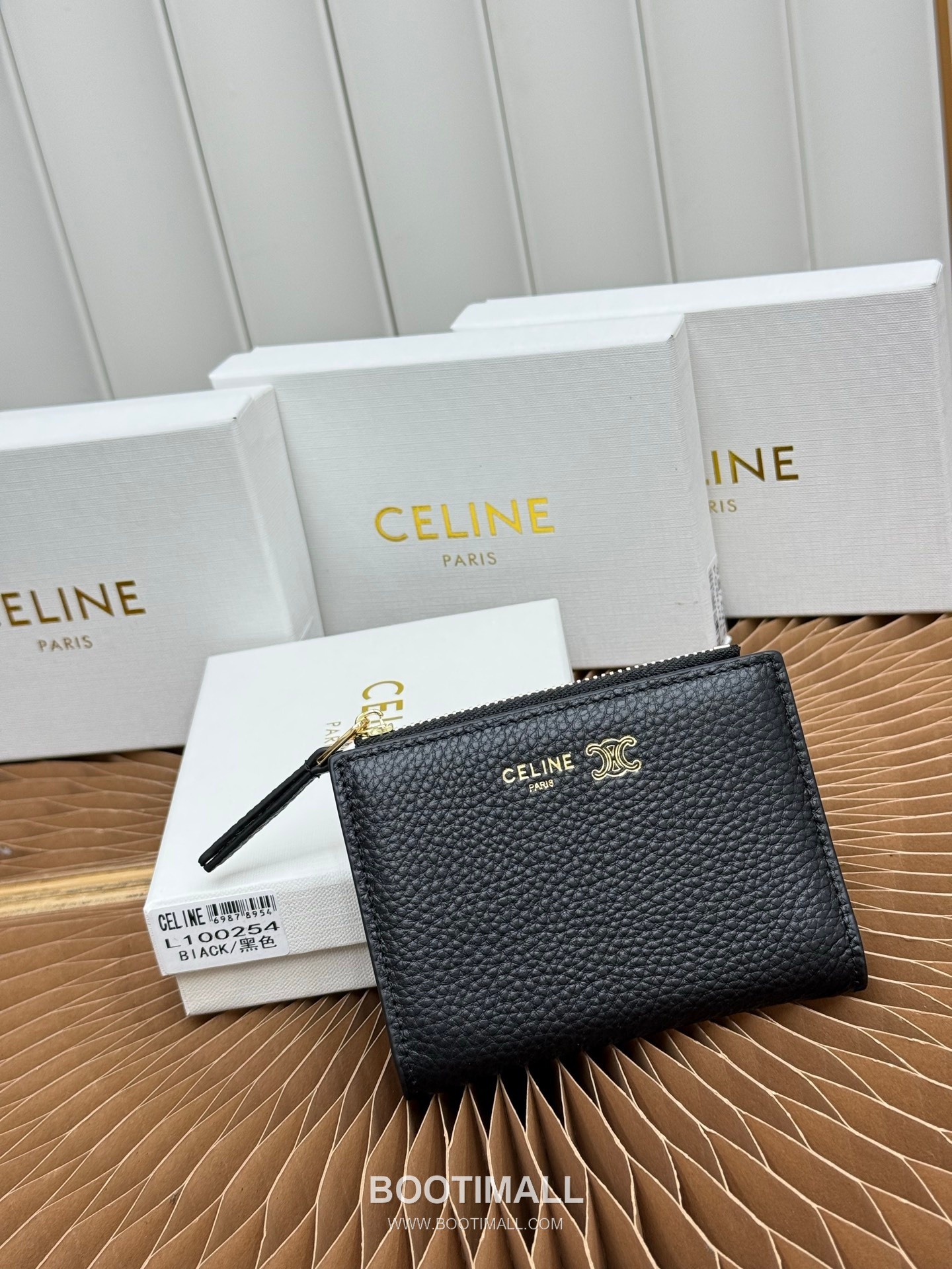 Celine Triomphe Small Wallet 셀린느 트리옹프 스몰 반지갑 L100254 10.5cm 1