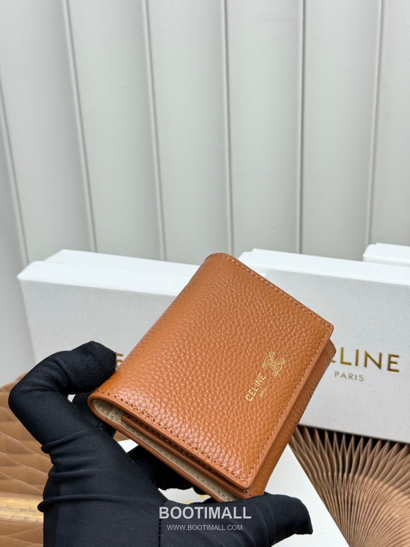 Celine Grained Calfskin Small Wallet 셀린느 그레인드 카프스킨 스몰 반지갑 L100654 10.5cm 3