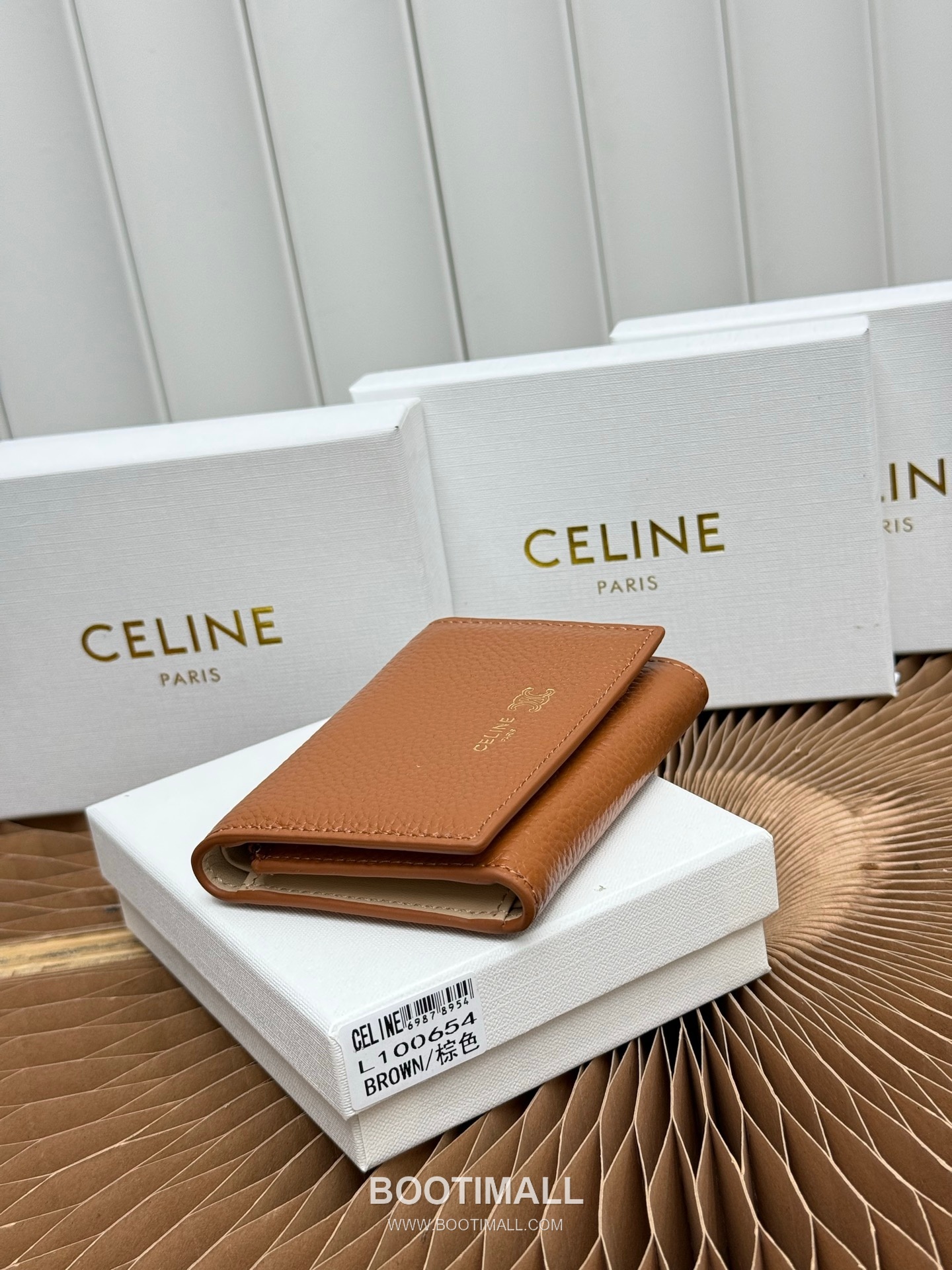 Celine Grained Calfskin Small Wallet 셀린느 그레인드 카프스킨 스몰 반지갑 L100654 10.5cm 5