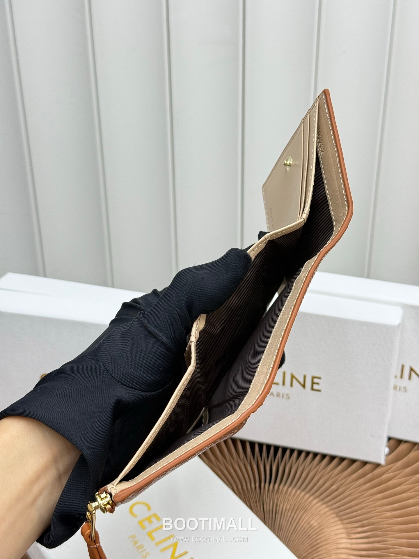 Celine Grained Calfskin Small Wallet 셀린느 그레인드 카프스킨 스몰 반지갑 L100654 10.5cm 9