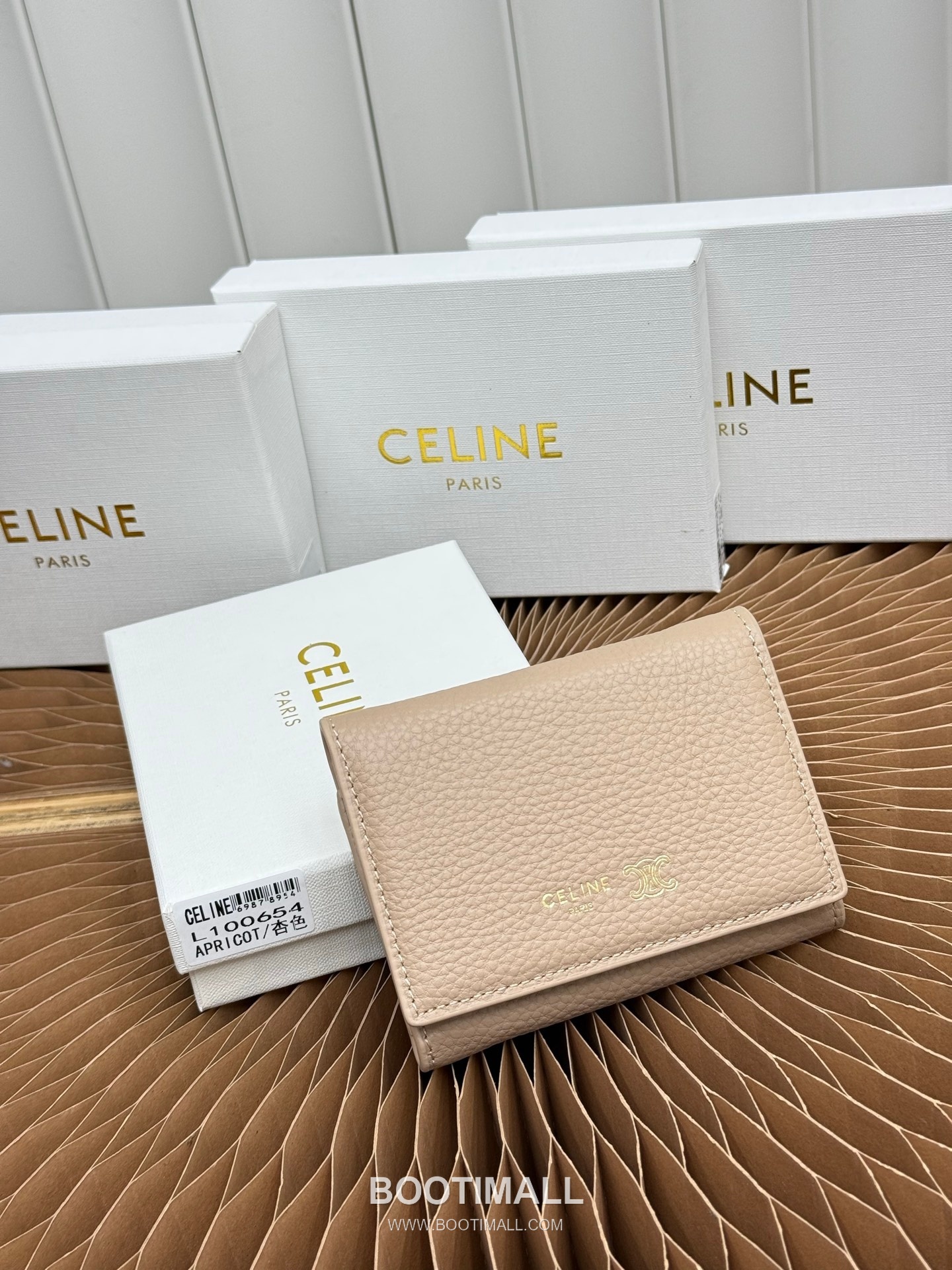Celine Grained Calfskin Small Wallet 셀린느 그레인드 카프스킨 스몰 반지갑 L100654 10.5cm 1