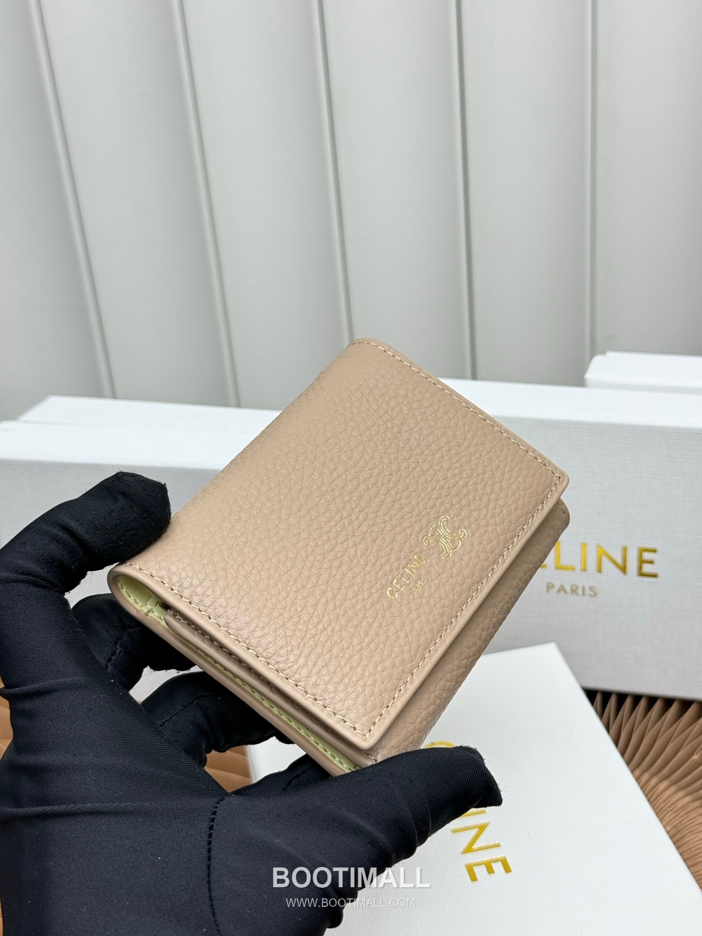 Celine Grained Calfskin Small Wallet 셀린느 그레인드 카프스킨 스몰 반지갑 L100654 10.5cm 3