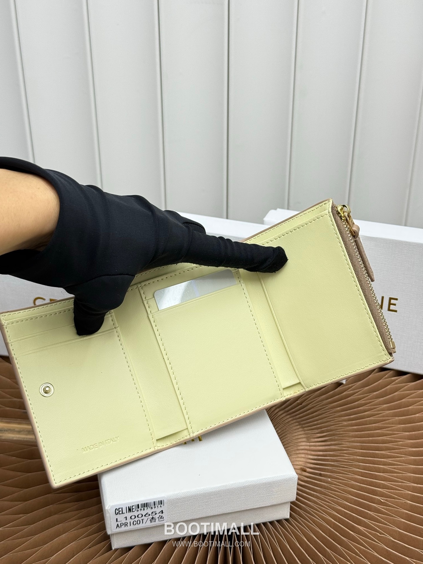 Celine Grained Calfskin Small Wallet 셀린느 그레인드 카프스킨 스몰 반지갑 L100654 10.5cm 8