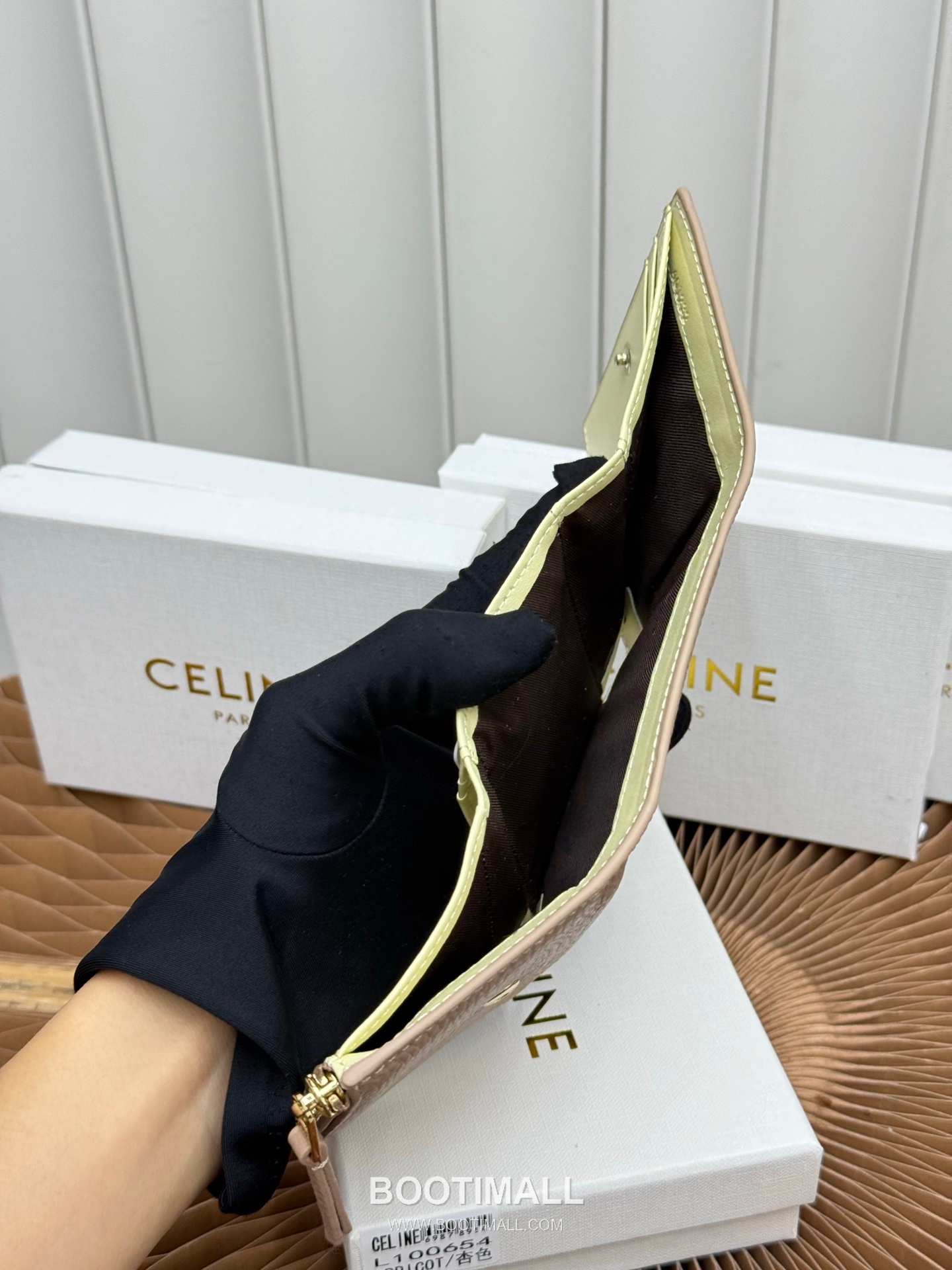 Celine Grained Calfskin Small Wallet 셀린느 그레인드 카프스킨 스몰 반지갑 L100654 10.5cm 9
