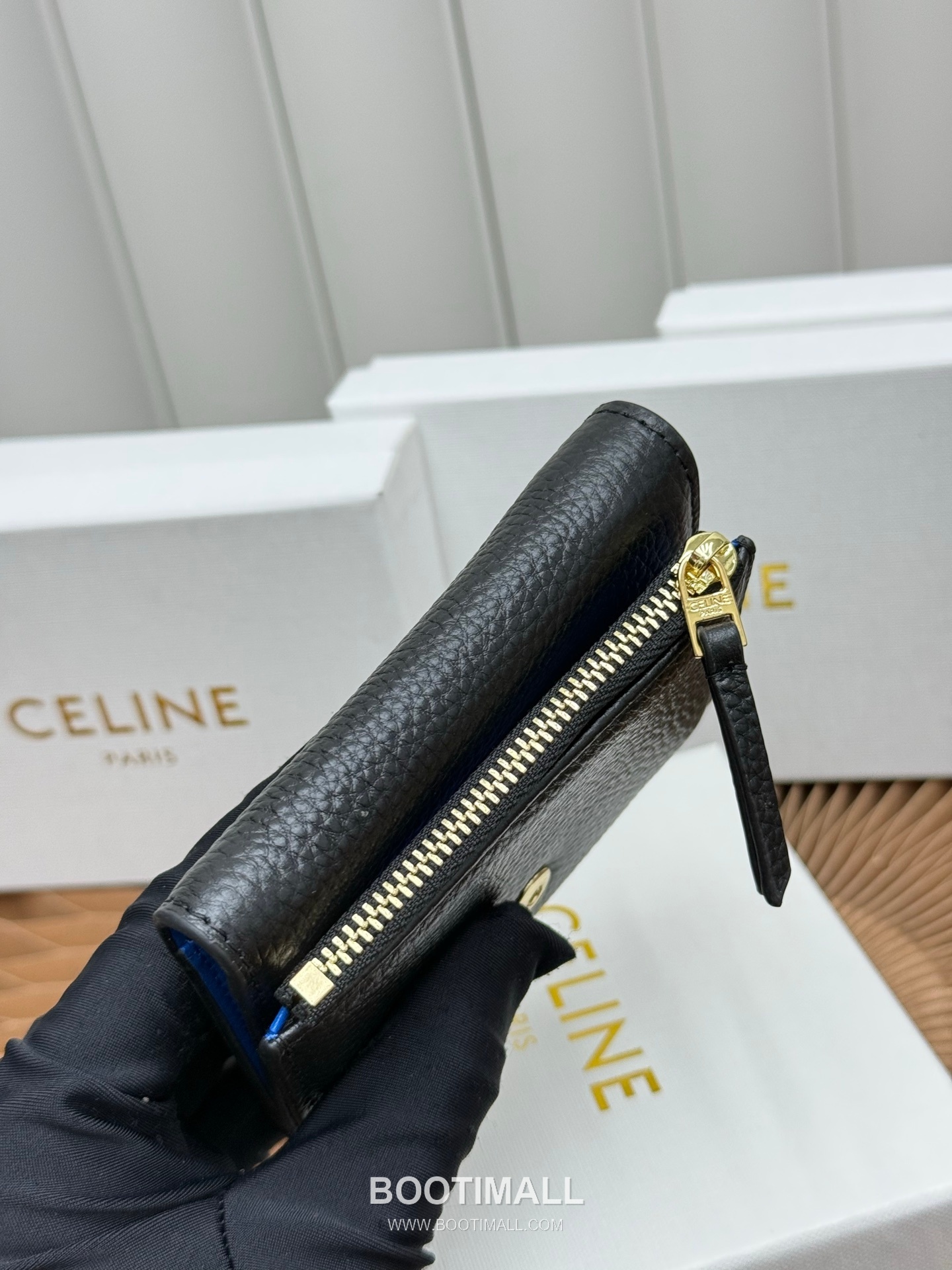 Celine Grained Calfskin Small Wallet 셀린느 그레인드 카프스킨 스몰 반지갑 L100654 10.5cm 9