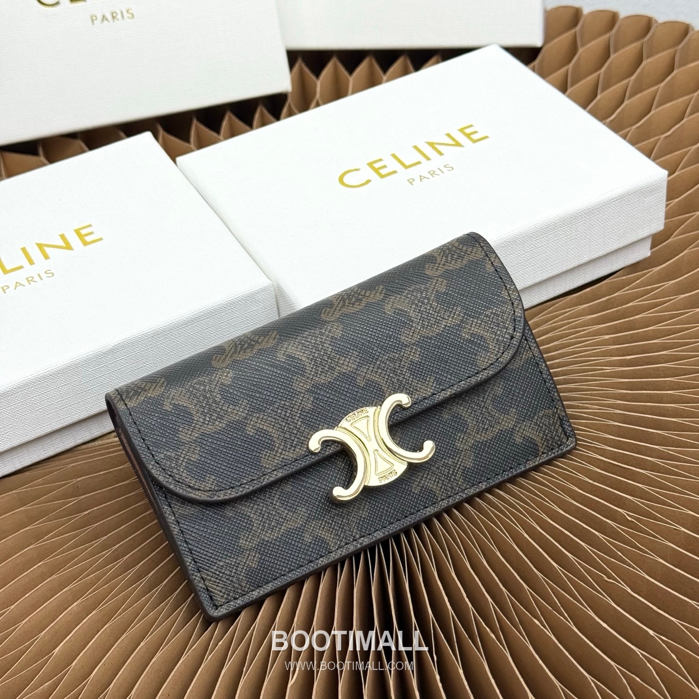 Celine Triomphe Flap Long Card Holder 셀린느 트리옹프 플랩 롱 카드홀더 10073 13cm 1