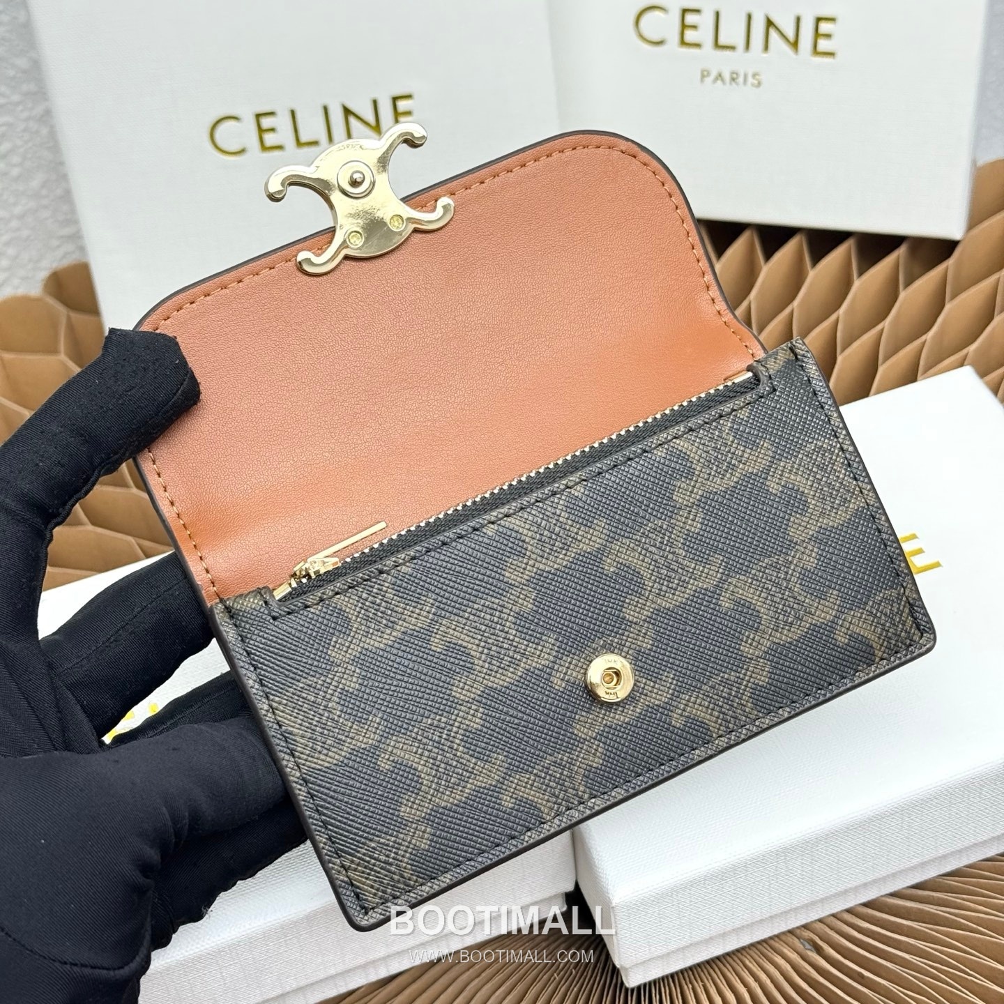 Celine Triomphe Flap Long Card Holder 셀린느 트리옹프 플랩 롱 카드홀더 10073 13cm 7