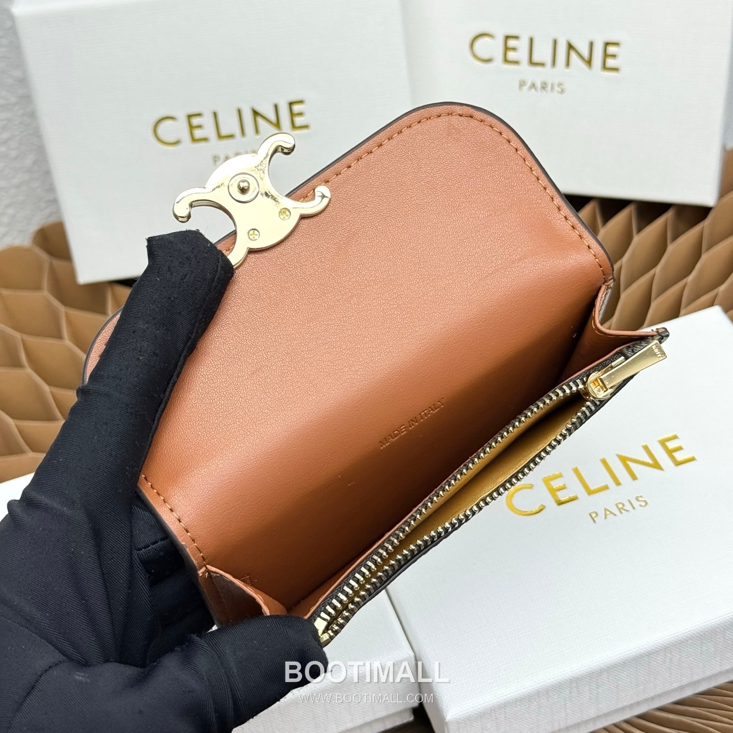 Celine Triomphe Flap Long Card Holder 셀린느 트리옹프 플랩 롱 카드홀더 10073 13cm 8