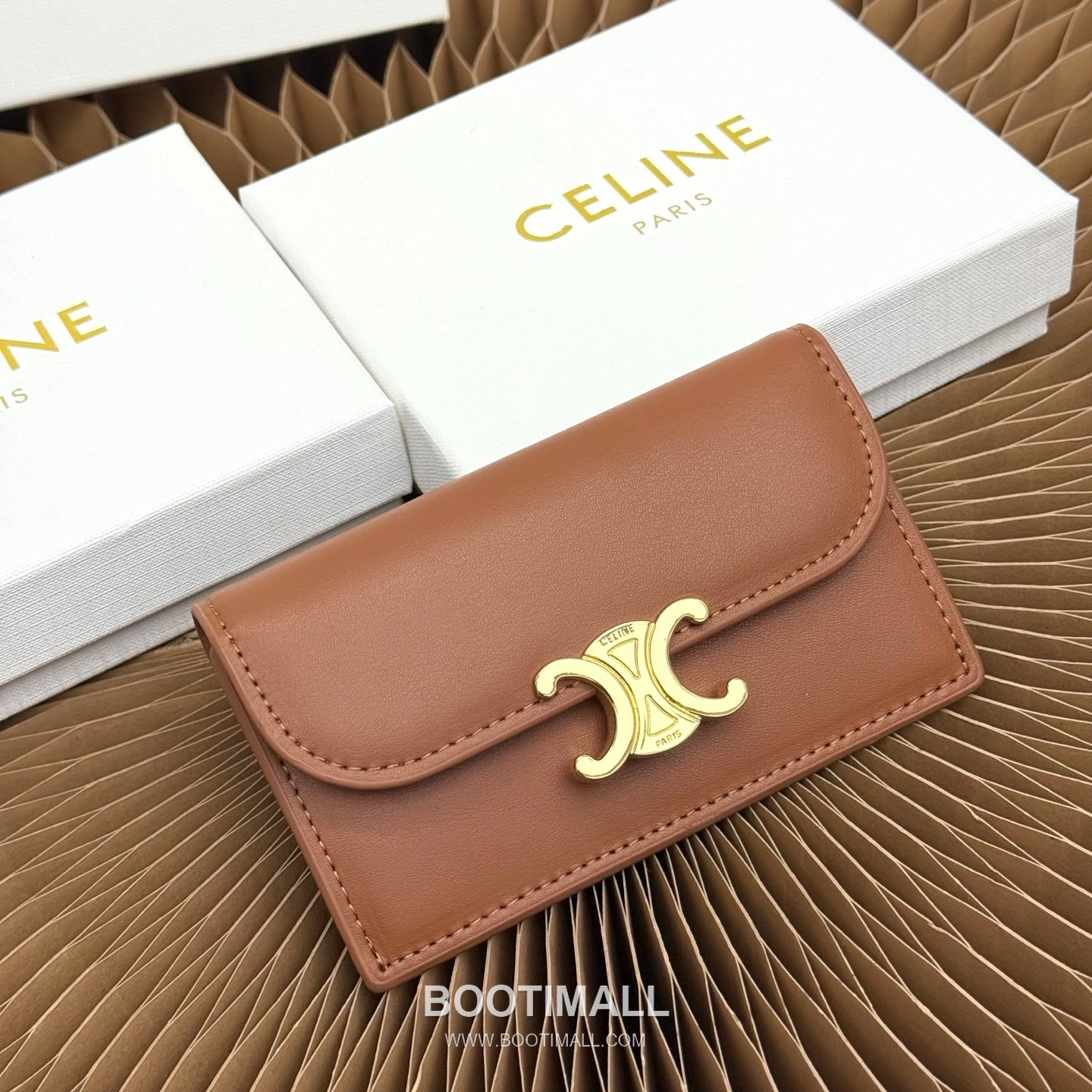 Celine Triomphe Flap Long Card Holder 셀린느 트리옹프 플랩 롱 카드홀더 10073 13cm 1