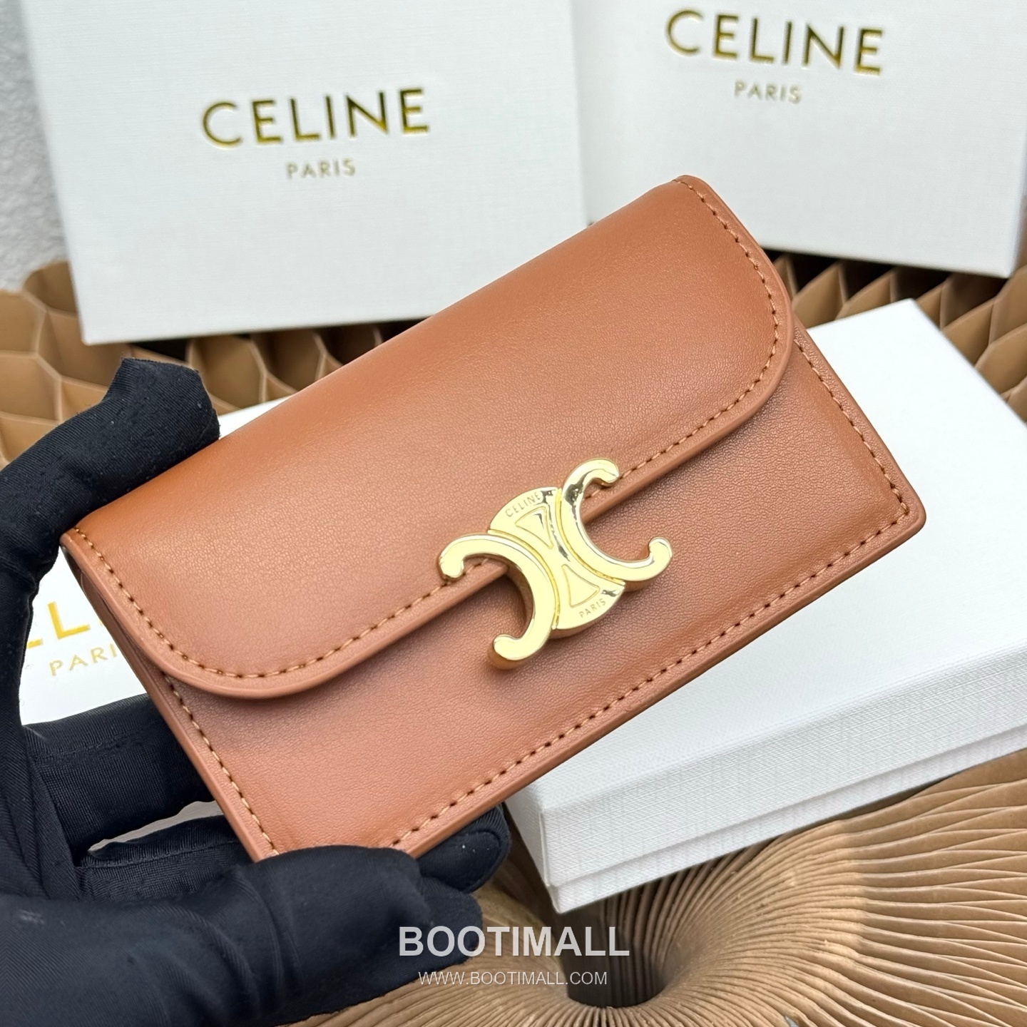Celine Triomphe Flap Long Card Holder 셀린느 트리옹프 플랩 롱 카드홀더 10073 13cm 2