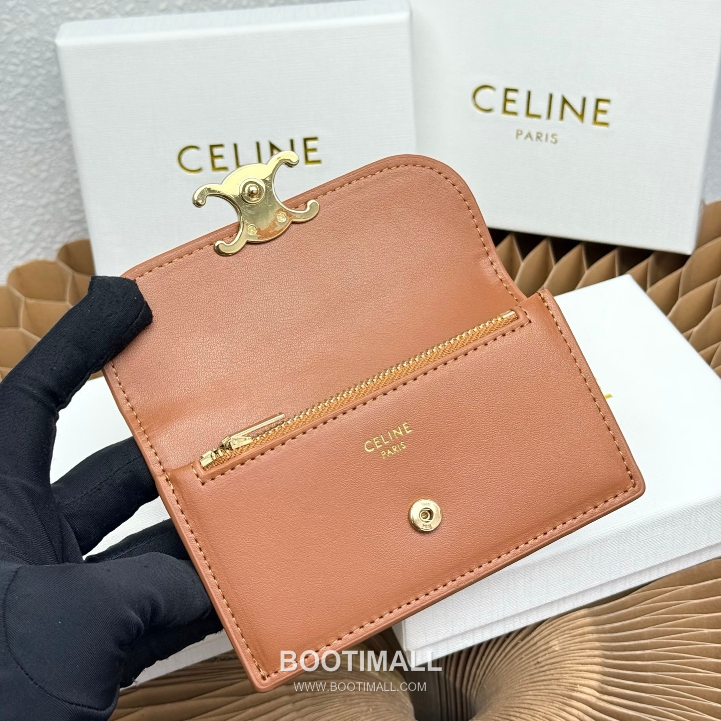 Celine Triomphe Flap Long Card Holder 셀린느 트리옹프 플랩 롱 카드홀더 10073 13cm 7