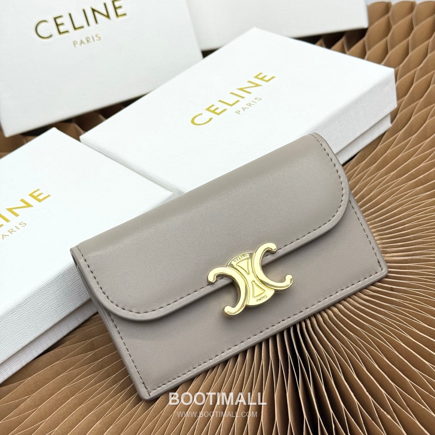 Celine Triomphe Flap Long Card Holder 셀린느 트리옹프 플랩 롱 카드홀더 10073 13cm 1