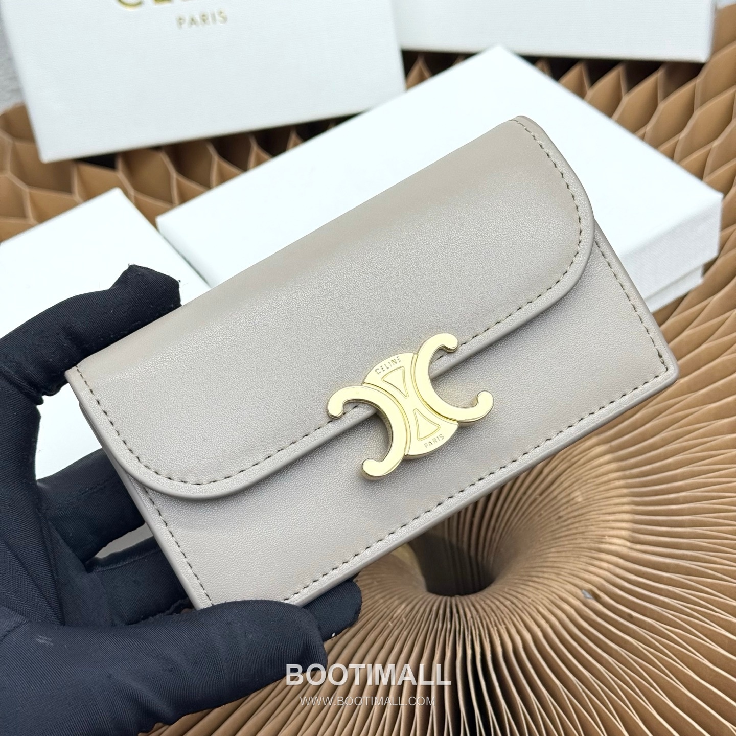 Celine Triomphe Flap Long Card Holder 셀린느 트리옹프 플랩 롱 카드홀더 10073 13cm 2