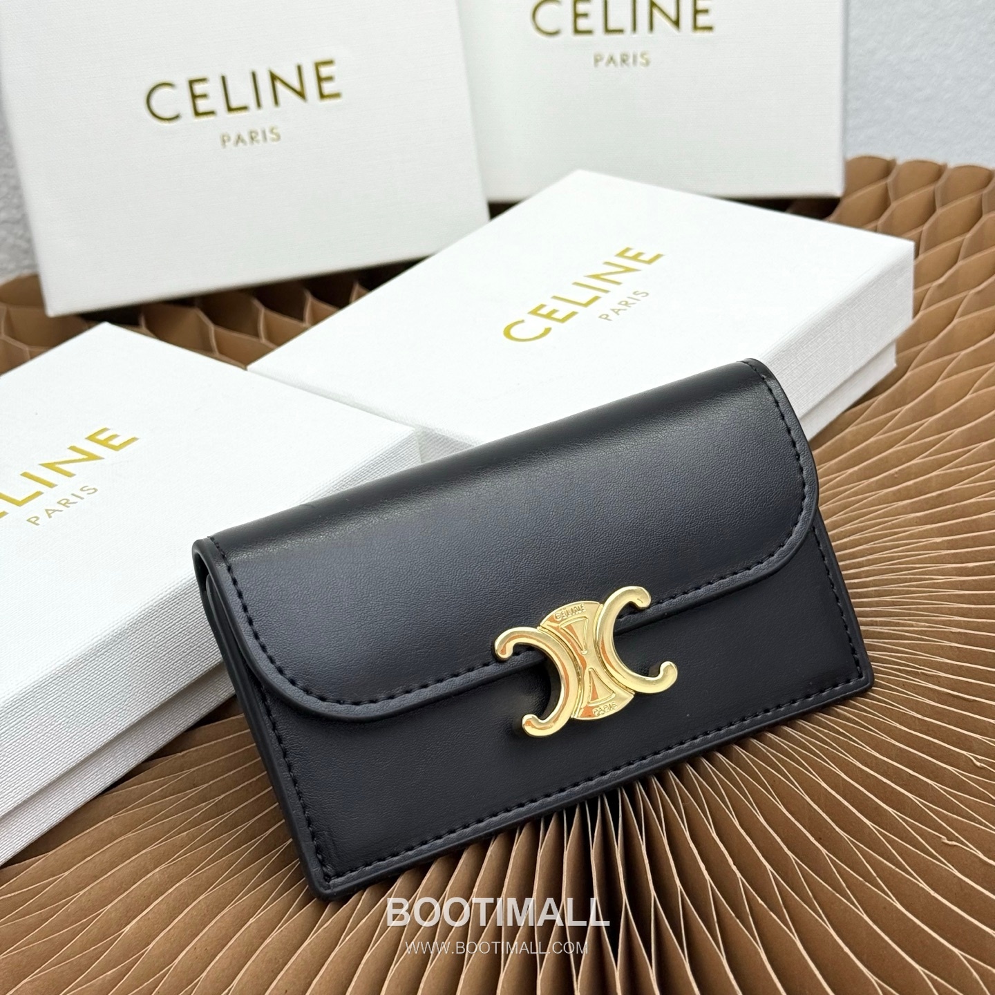 Celine Triomphe Flap Long Card Holder 셀린느 트리옹프 플랩 롱 카드홀더 10073 13cm 1