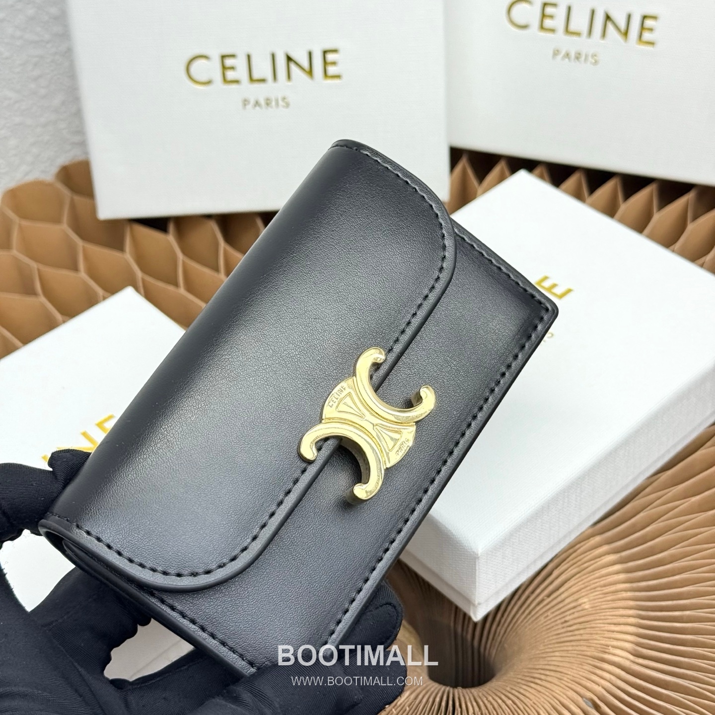 Celine Triomphe Flap Long Card Holder 셀린느 트리옹프 플랩 롱 카드홀더 10073 13cm 2