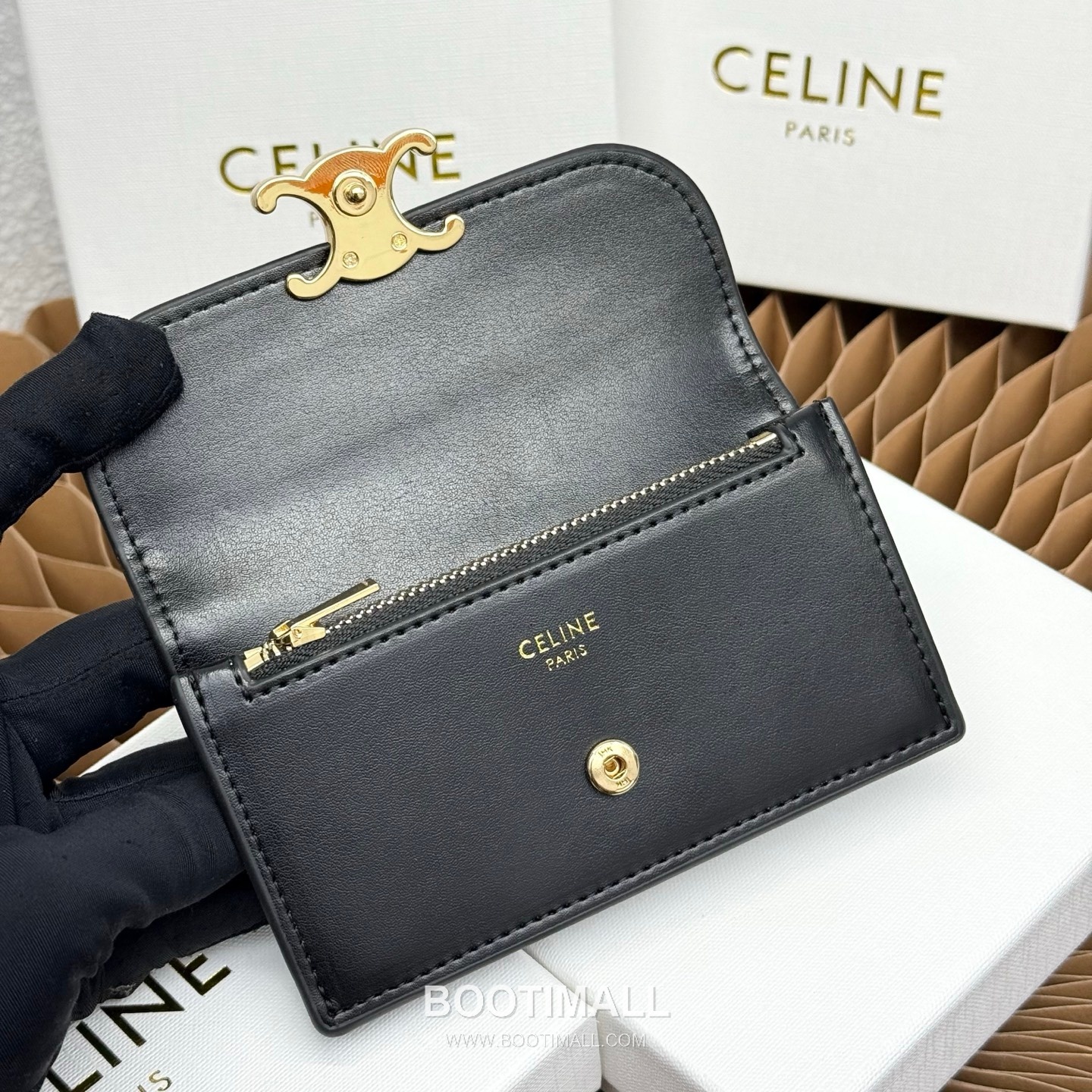 Celine Triomphe Flap Long Card Holder 셀린느 트리옹프 플랩 롱 카드홀더 10073 13cm 5