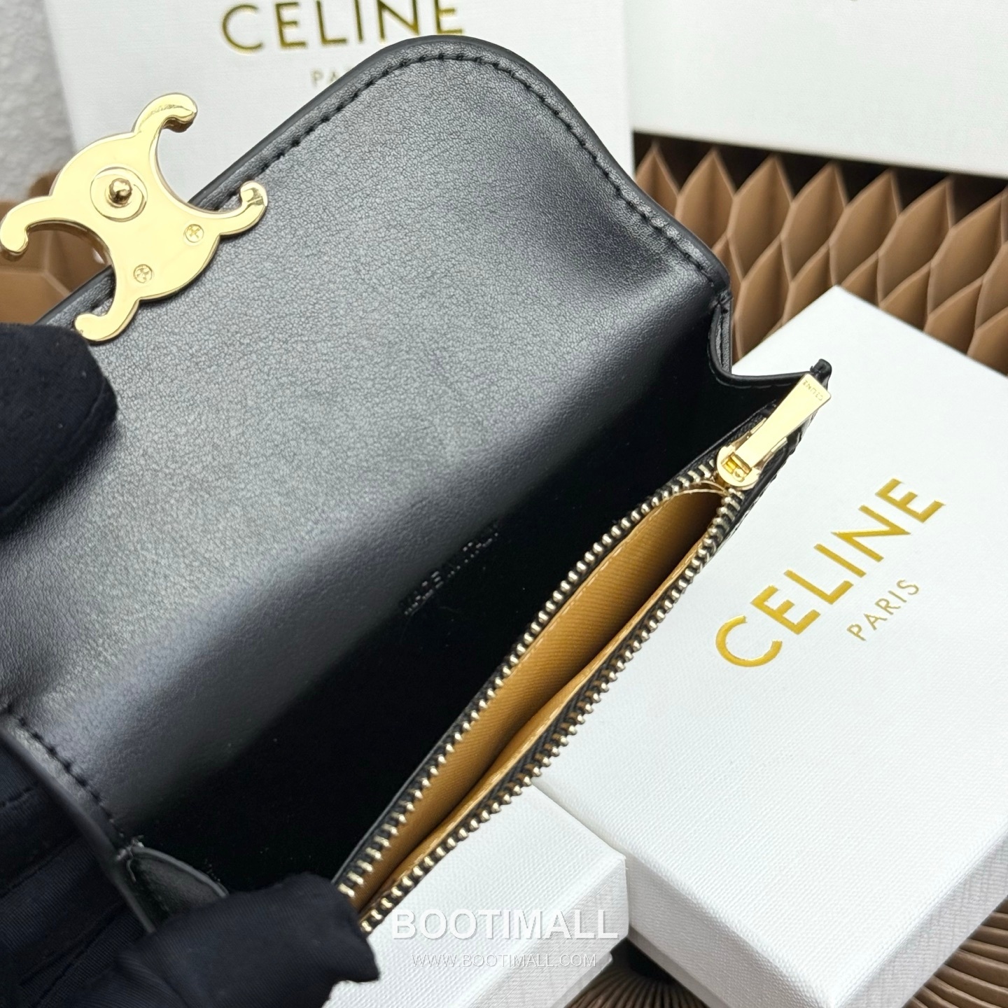 Celine Triomphe Flap Long Card Holder 셀린느 트리옹프 플랩 롱 카드홀더 10073 13cm 6