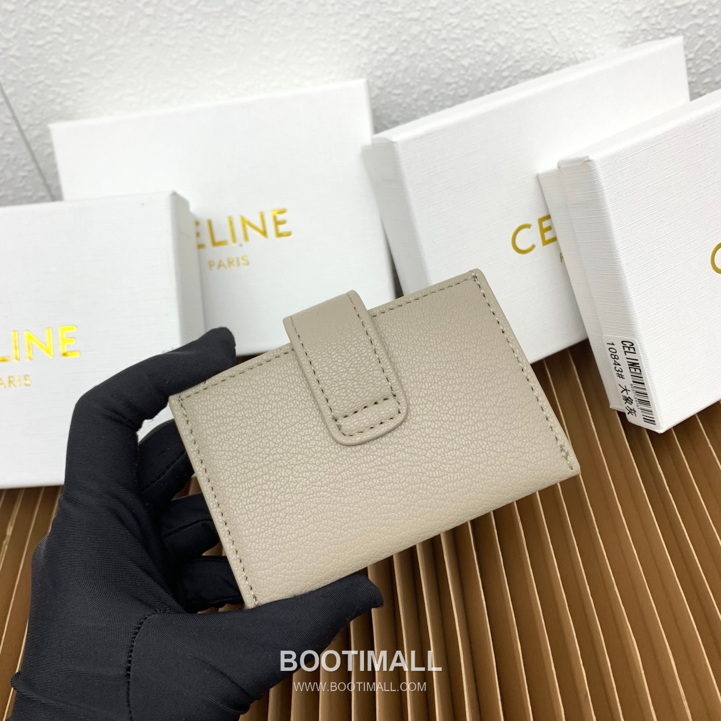 Celine Triomphe Accordion Grained Calfskin Card Holder 셀린느 트리옹프 아코디언 그레인드 카프스킨 카드홀더 10843 11cm 6