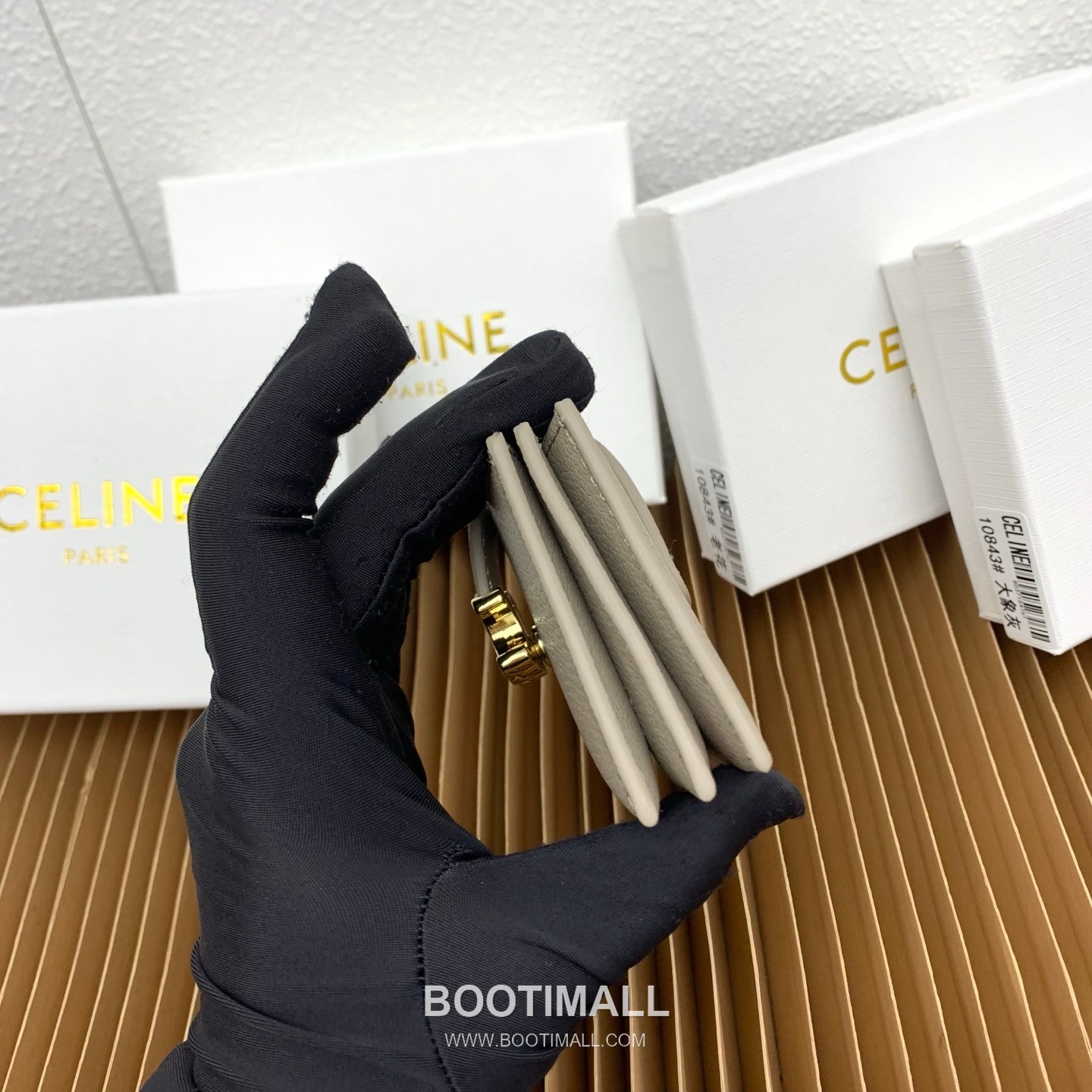 Celine Triomphe Accordion Grained Calfskin Card Holder 셀린느 트리옹프 아코디언 그레인드 카프스킨 카드홀더 10843 11cm 7