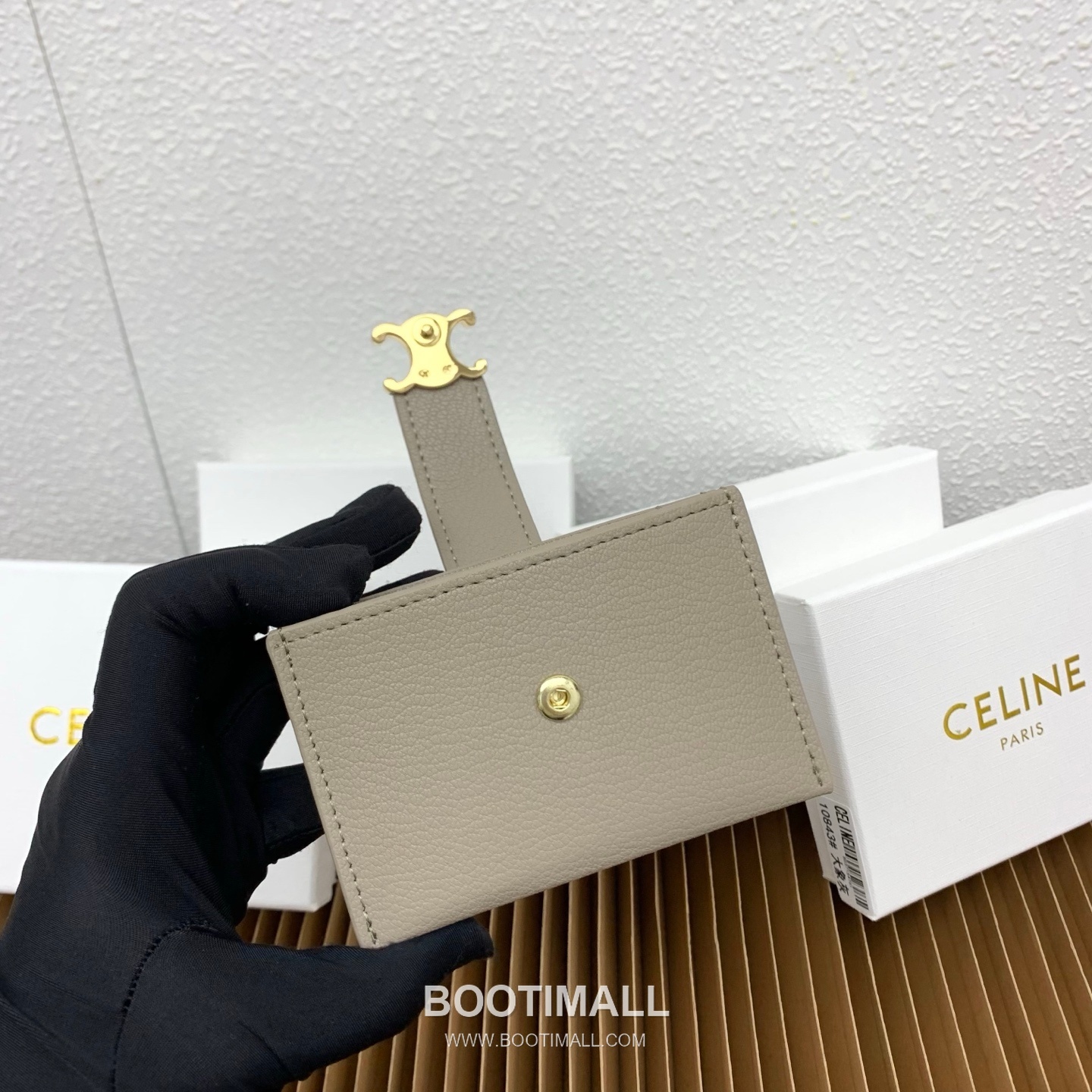 Celine Triomphe Accordion Grained Calfskin Card Holder 셀린느 트리옹프 아코디언 그레인드 카프스킨 카드홀더 10843 11cm 9
