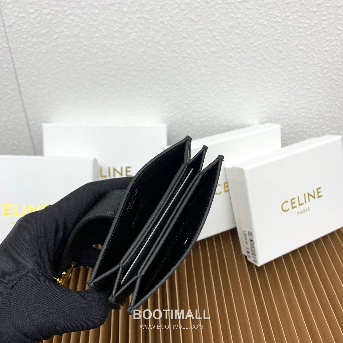 Celine Triomphe Accordion Grained Calfskin Card Holder 셀린느 트리옹프 아코디언 그레인드 카프스킨 카드홀더 10843 11cm 7