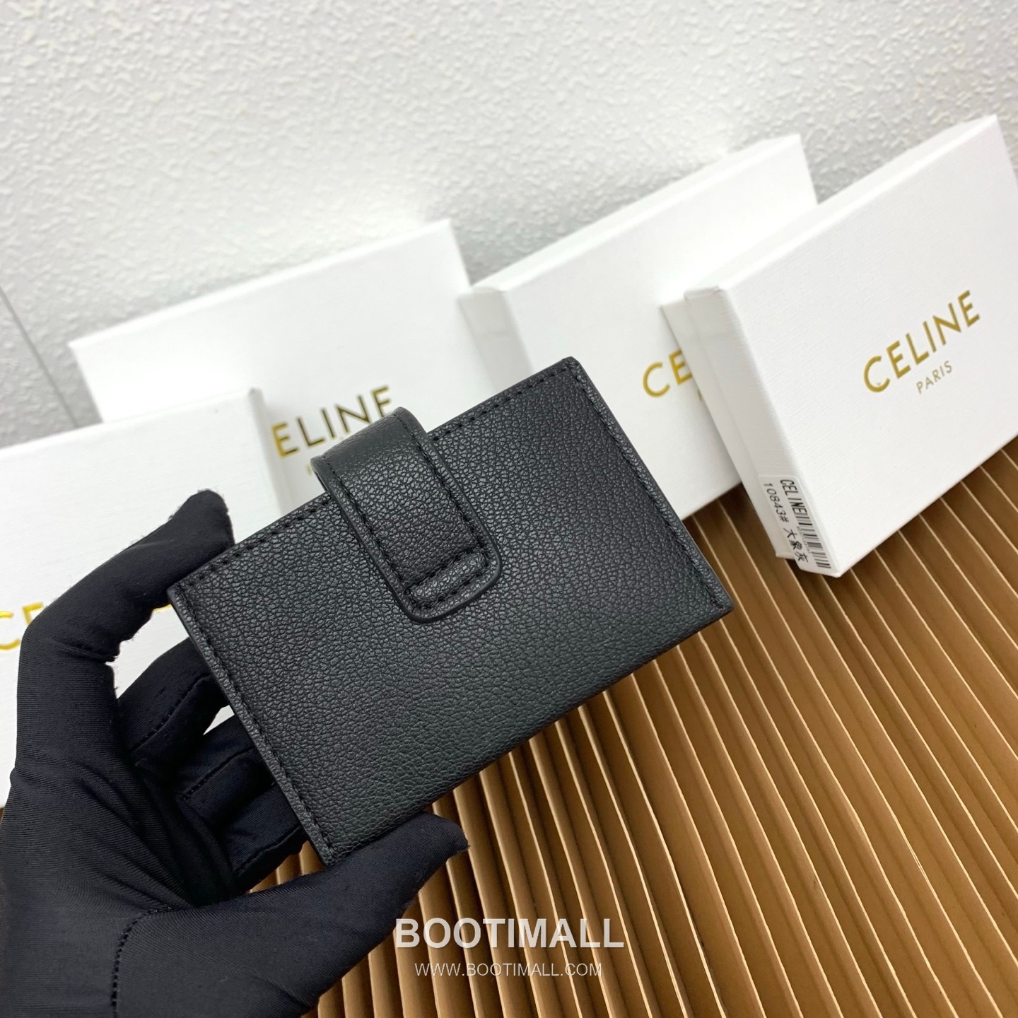 Celine Triomphe Accordion Grained Calfskin Card Holder 셀린느 트리옹프 아코디언 그레인드 카프스킨 카드홀더 10843 11cm 8