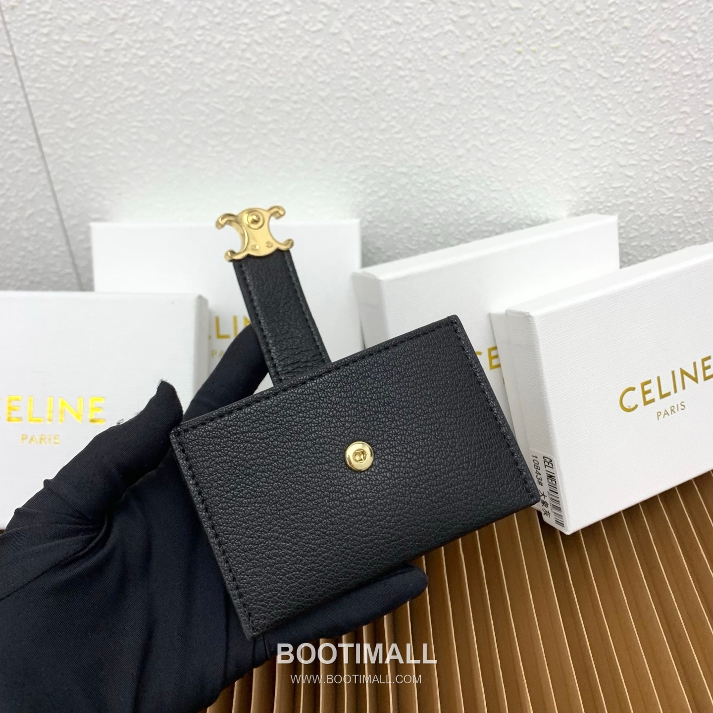Celine Triomphe Accordion Grained Calfskin Card Holder 셀린느 트리옹프 아코디언 그레인드 카프스킨 카드홀더 10843 11cm 9