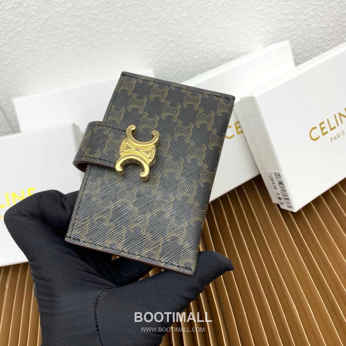 Celine Triomphe Accordion Grained Calfskin Card Holder 셀린느 트리옹프 아코디언 그레인드 카프스킨 카드홀더 10843 11cm 3