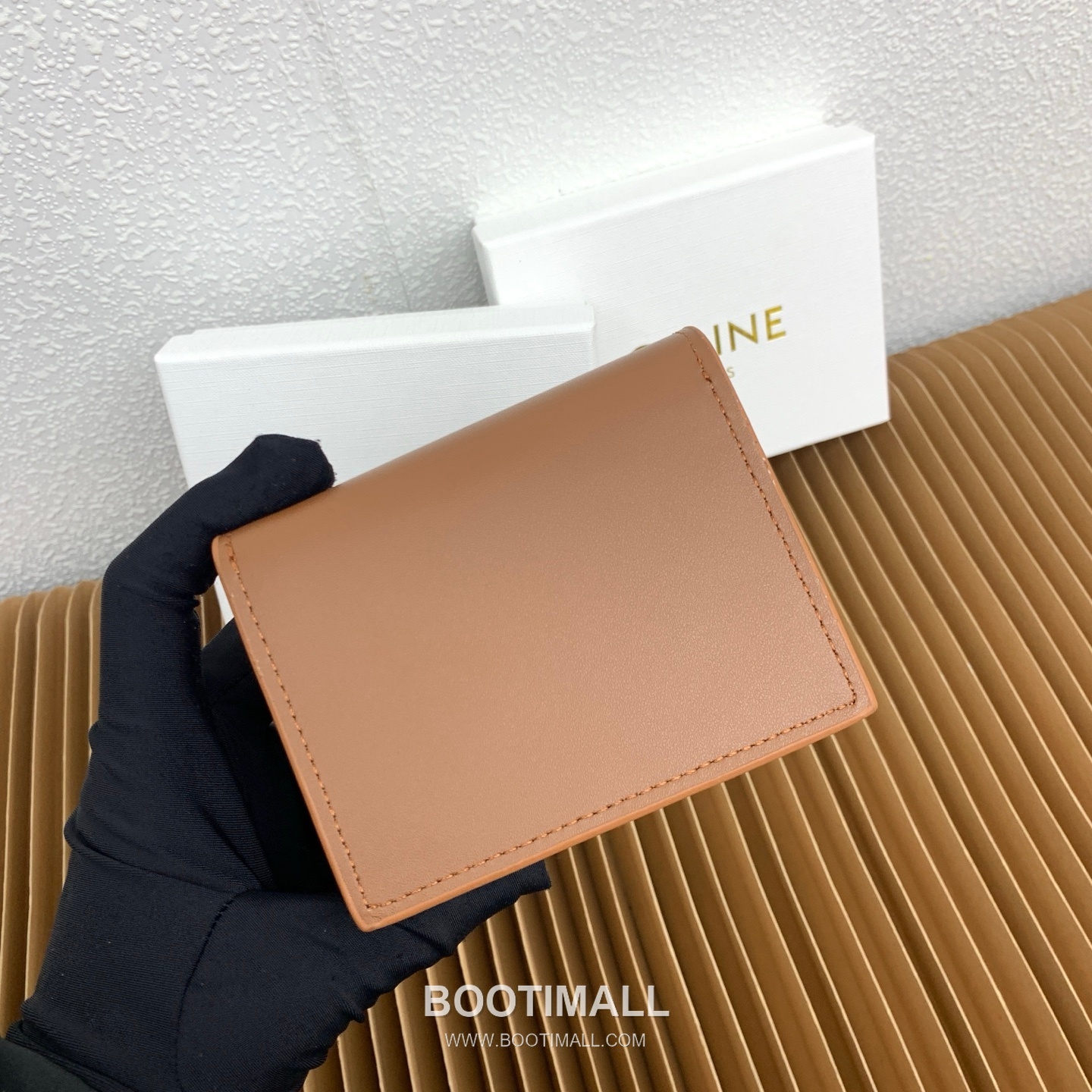 Celine Triomphe Glossy Calfskin Business Card Holder 셀린느 트리옹프 글로시 카프스킨 명함지갑 10062 10.5cm 4