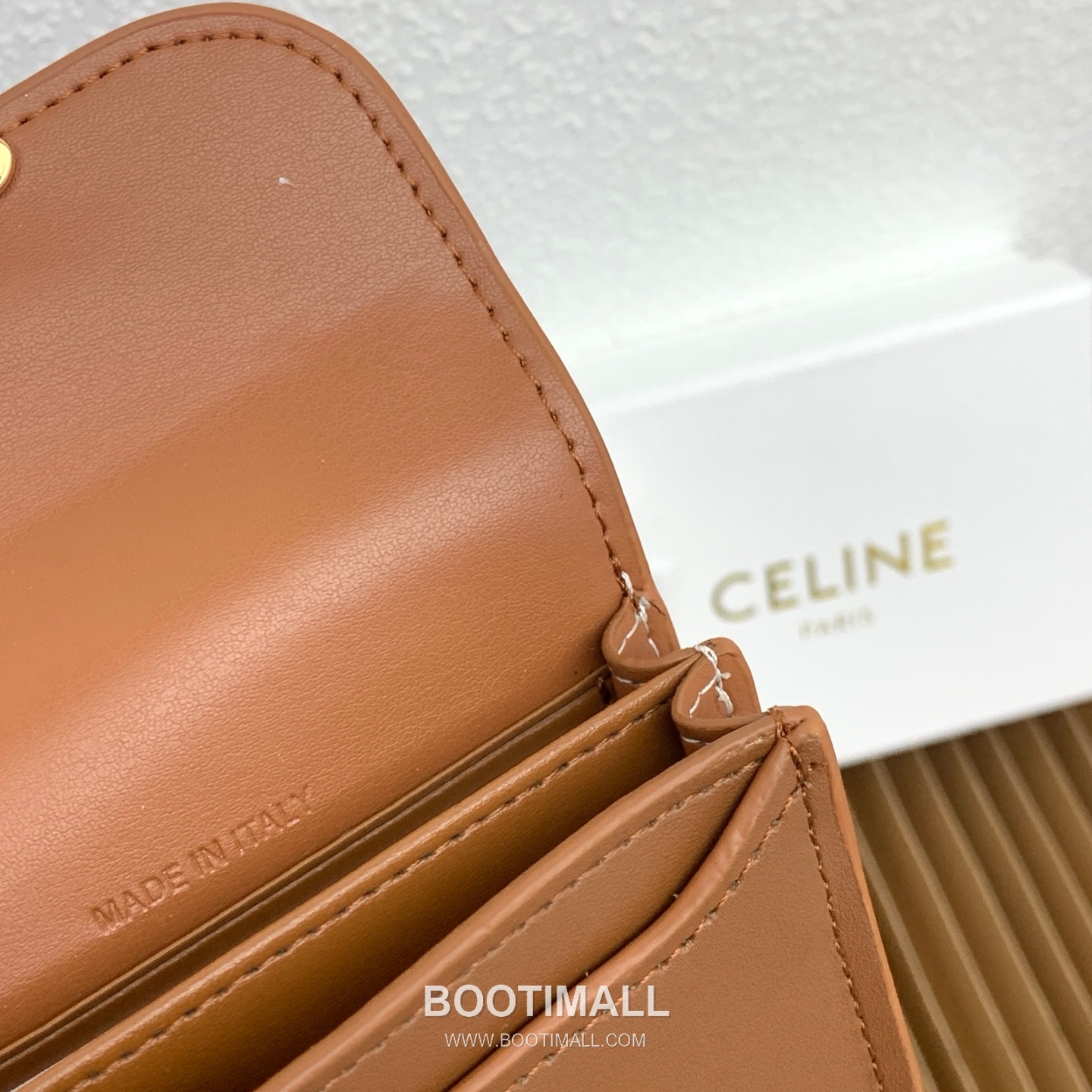 Celine Triomphe Glossy Calfskin Business Card Holder 셀린느 트리옹프 글로시 카프스킨 명함지갑 10062 10.5cm 9