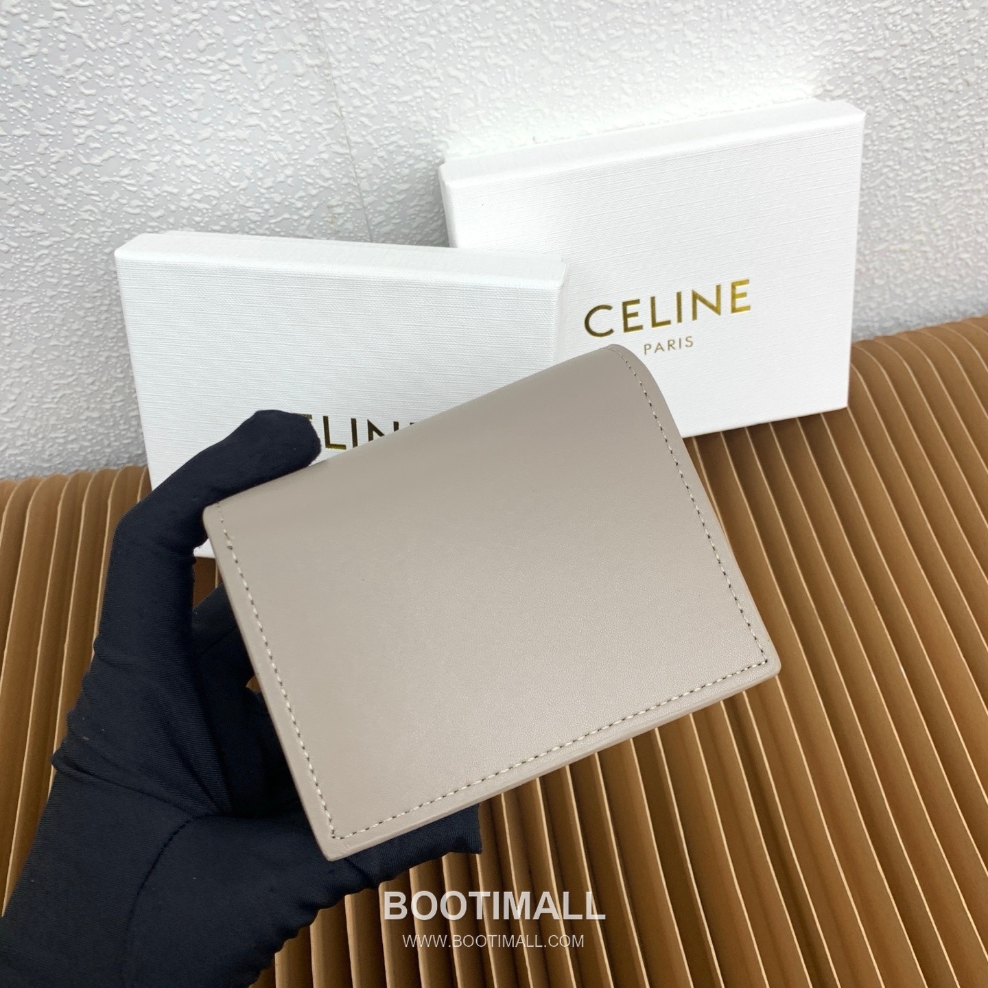 Celine Triomphe Glossy Calfskin Business Card Holder 셀린느 트리옹프 글로시 카프스킨 명함지갑 10062 10.5cm 4