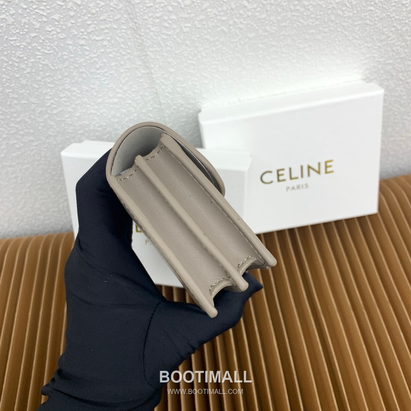 Celine Triomphe Glossy Calfskin Business Card Holder 셀린느 트리옹프 글로시 카프스킨 명함지갑 10062 10.5cm 6